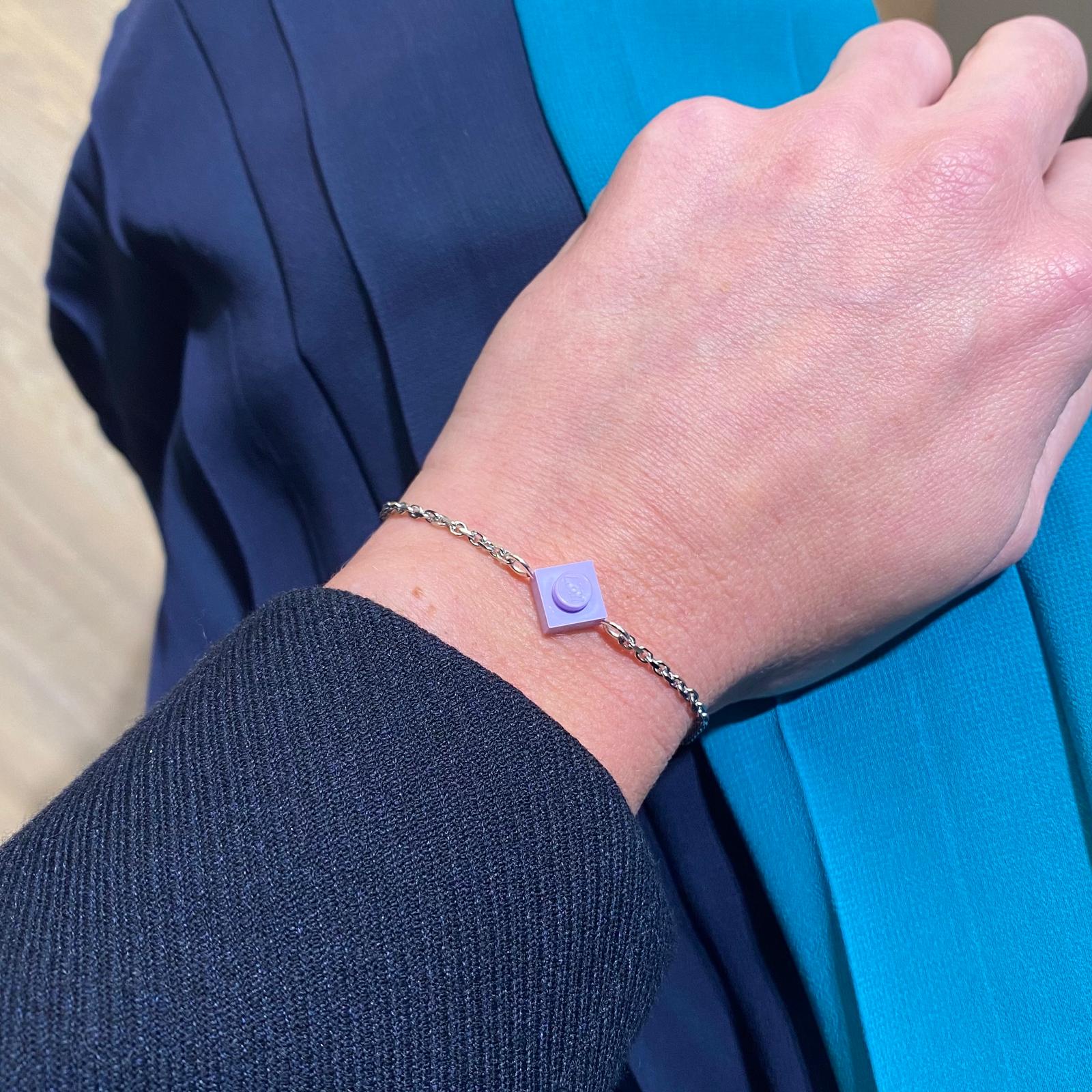 Bracelet avec chaîne argentée - Les Hypnotiseuses