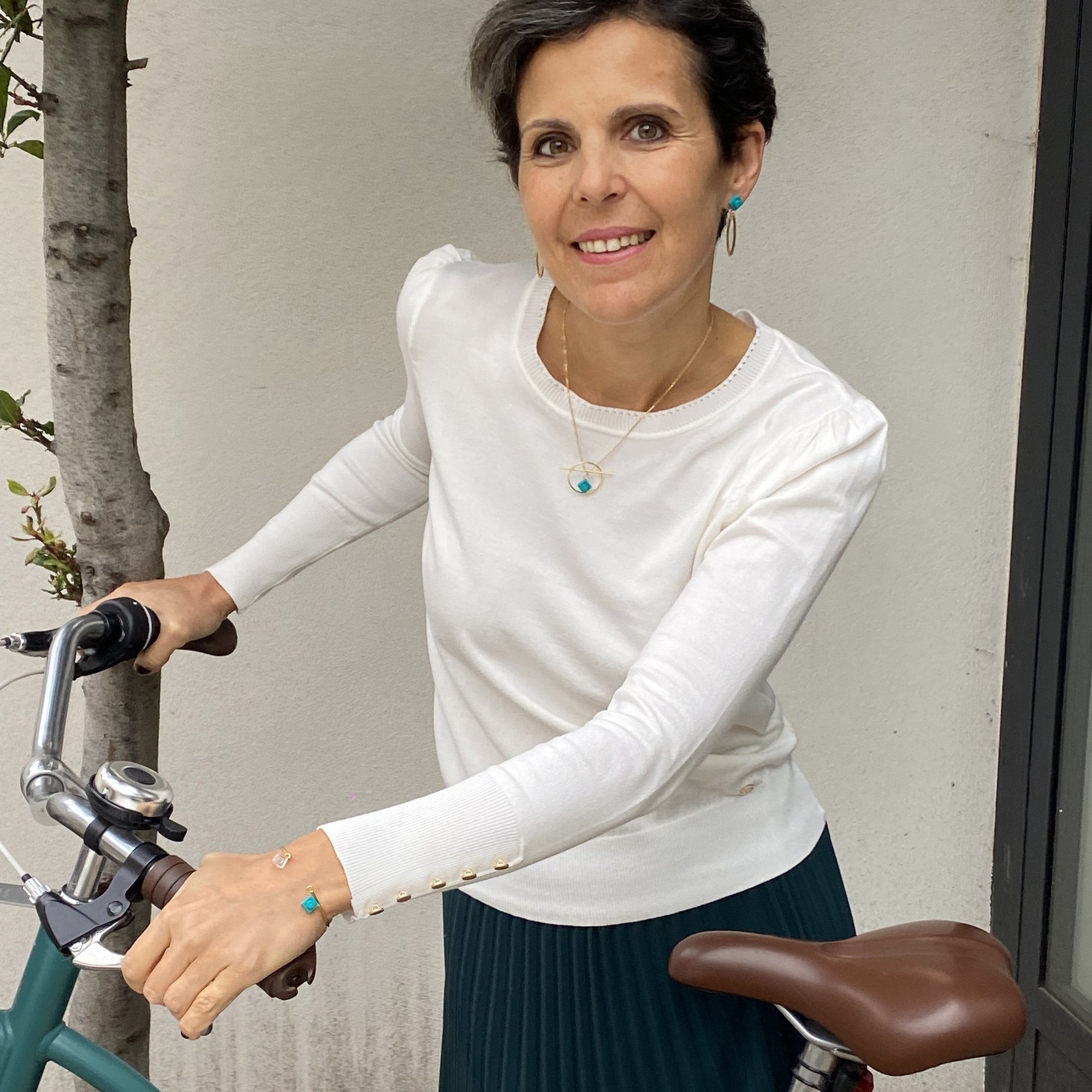 Collier géométrique avec une brique Lego - Les Astucieuses