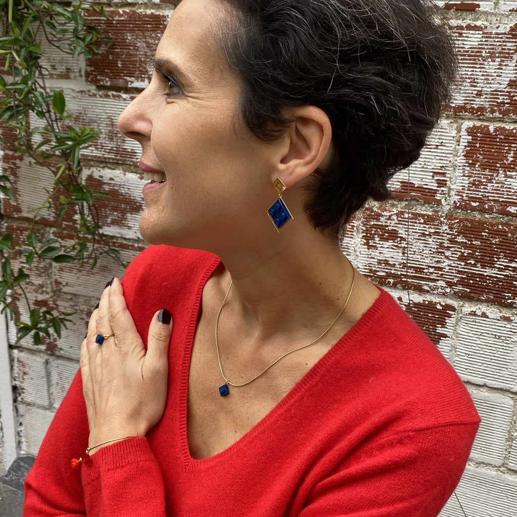Collier maille serpentine - Les Flâneuses
