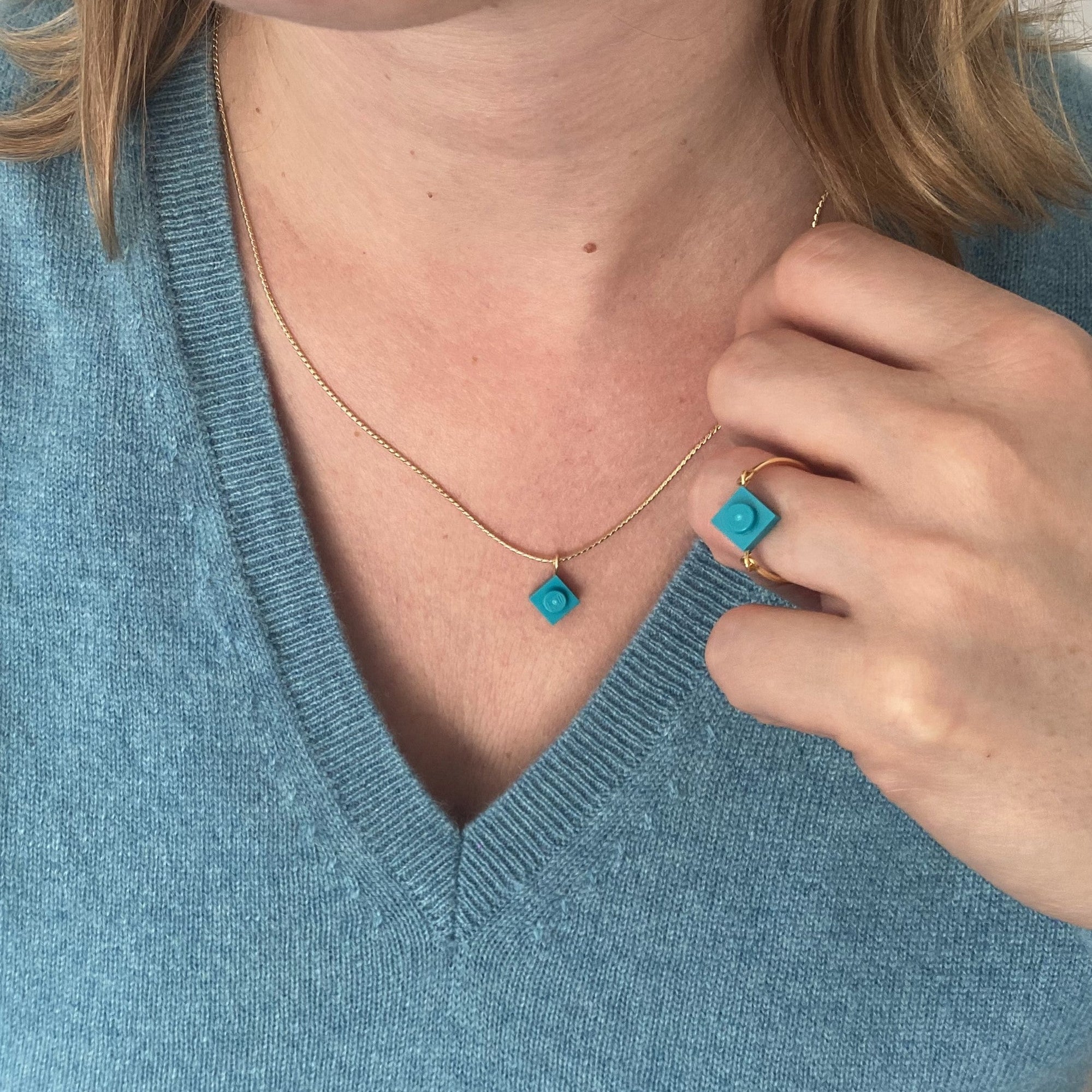 Collier maille serpentine - Les Flâneuses