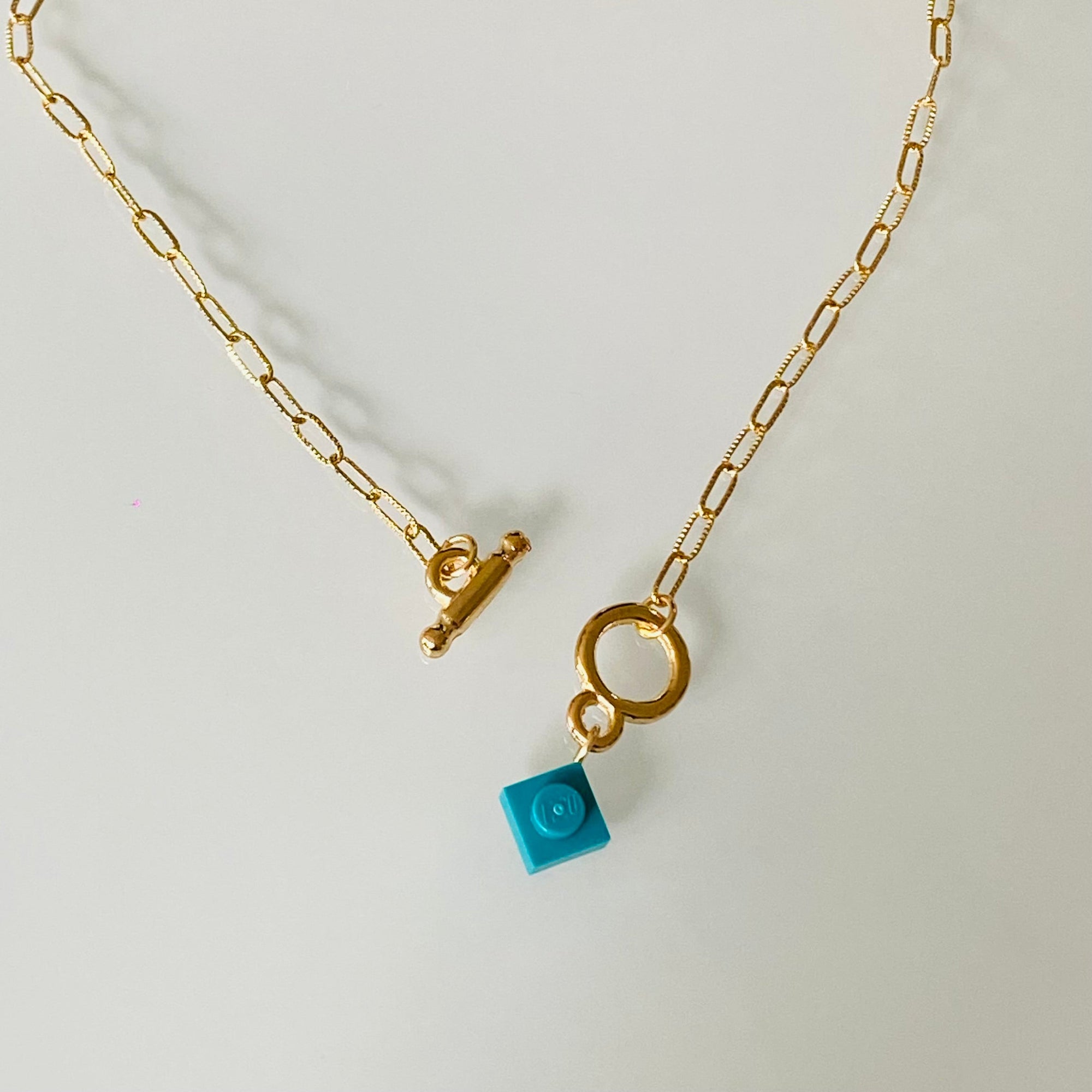 Collier maille rectangle martelée - Les Danseuses