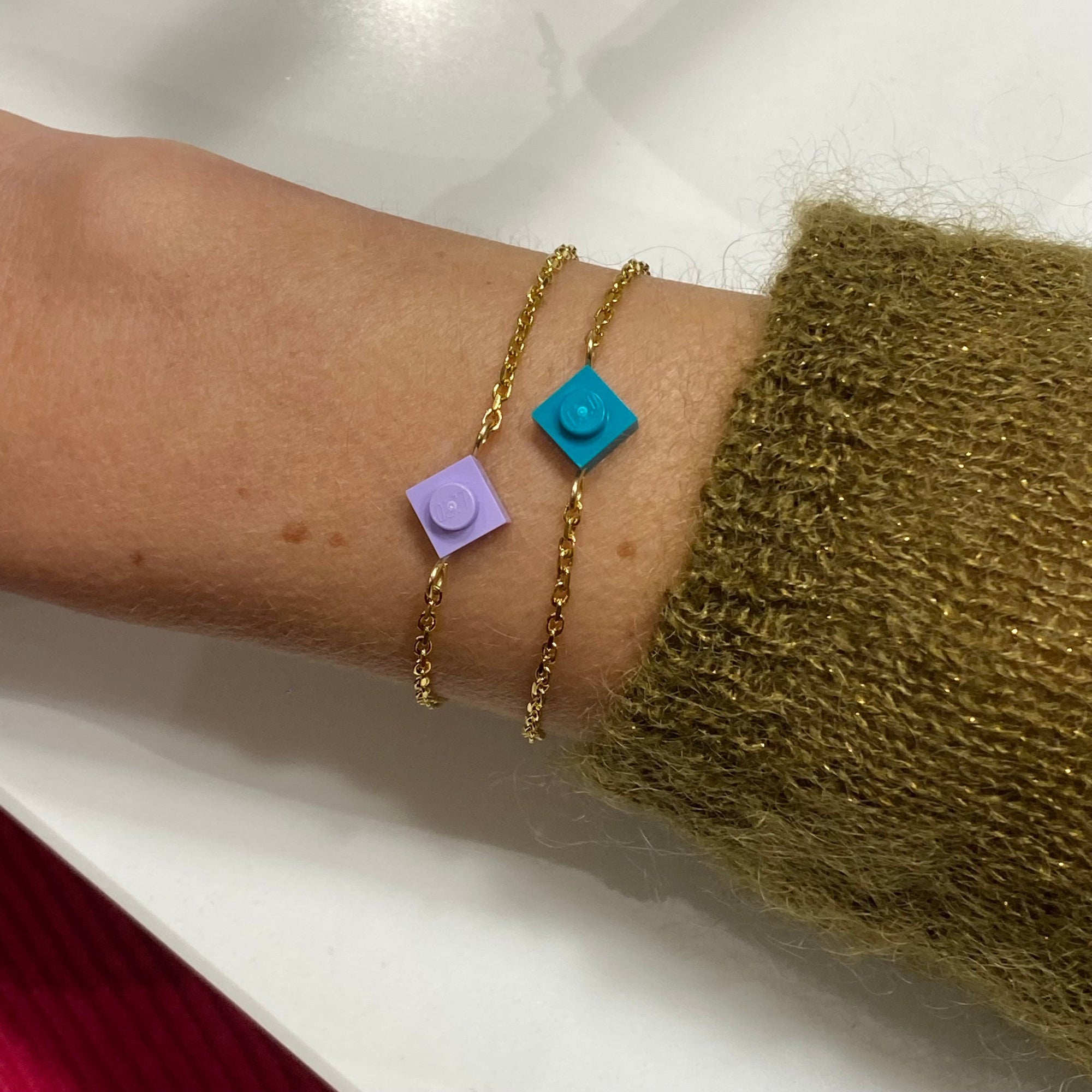 Bracelet avec chaîne fine dorée - Les Hypnotiseuses