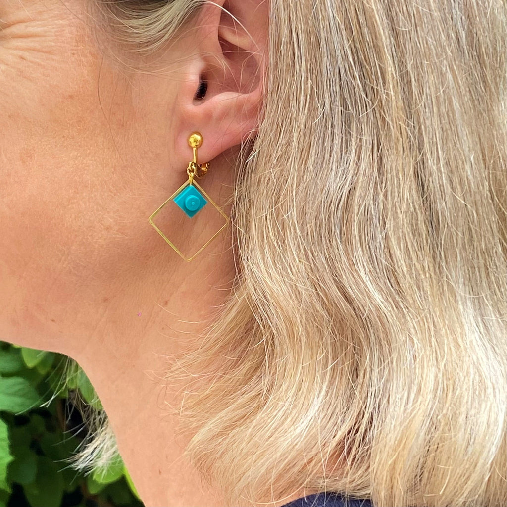 Boucles d'oreilles clips pendantes - Les Charmeuses