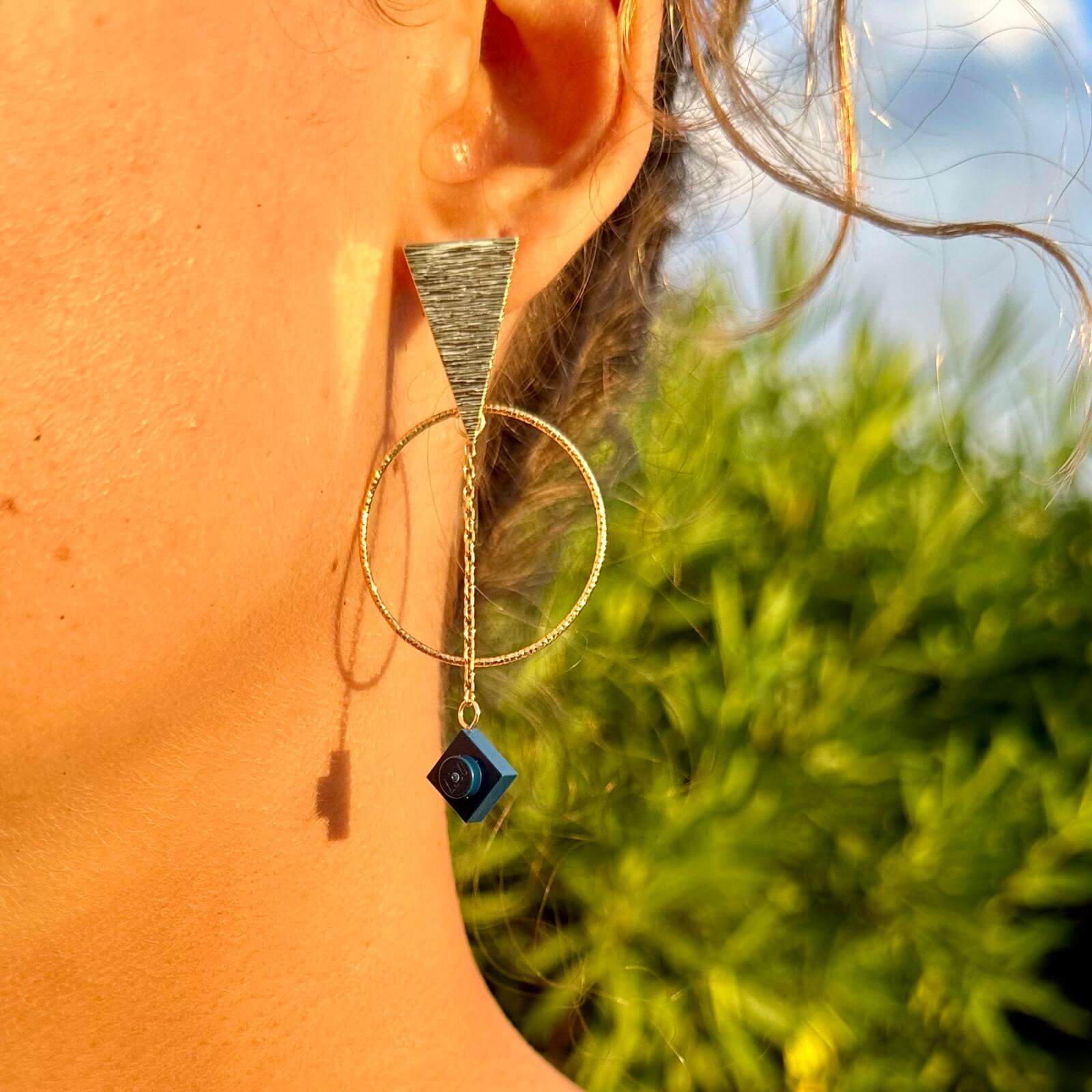 Boucles d'oreilles ethniques dorées - Les Voyageuses