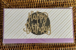 CARTE ENVELOPPE ANNIVERSAIRE "HAPPY BIRTHDAY"