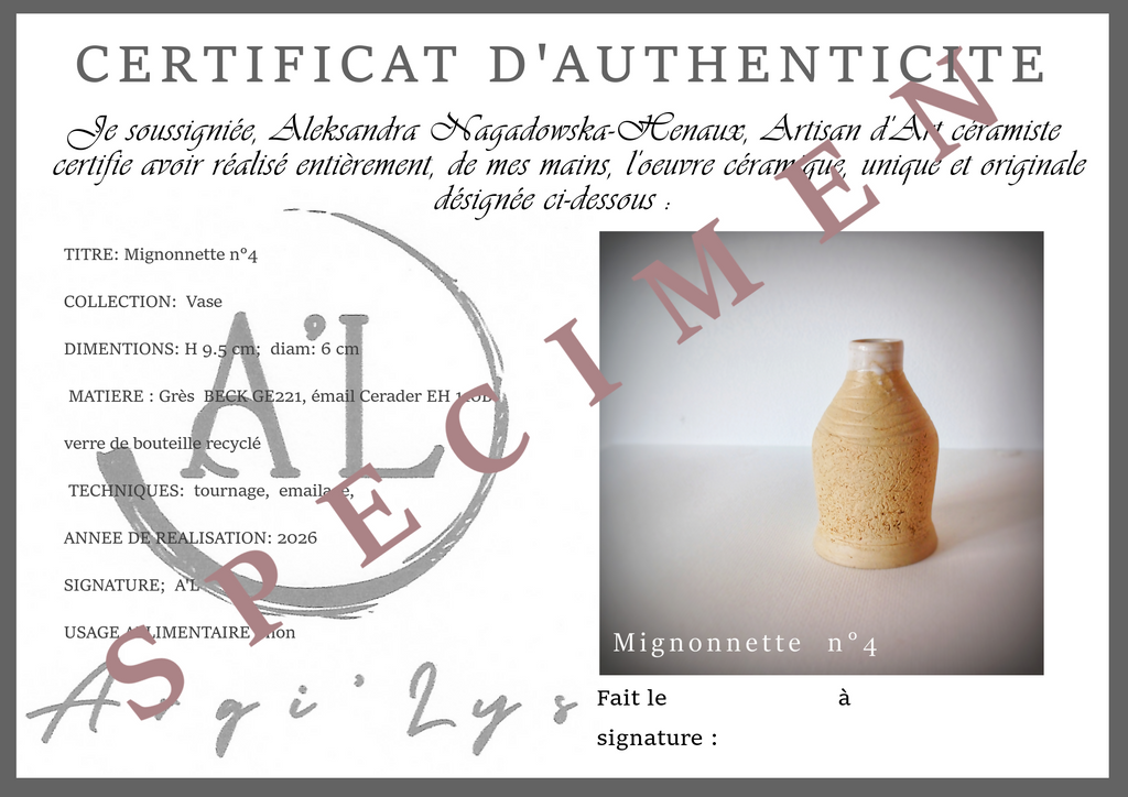 Vase “Mignonnette n°4” – miniature