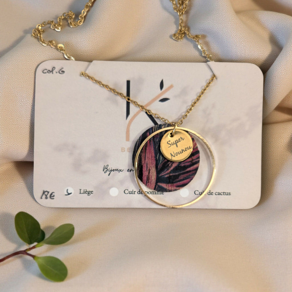 collier gravé 18E