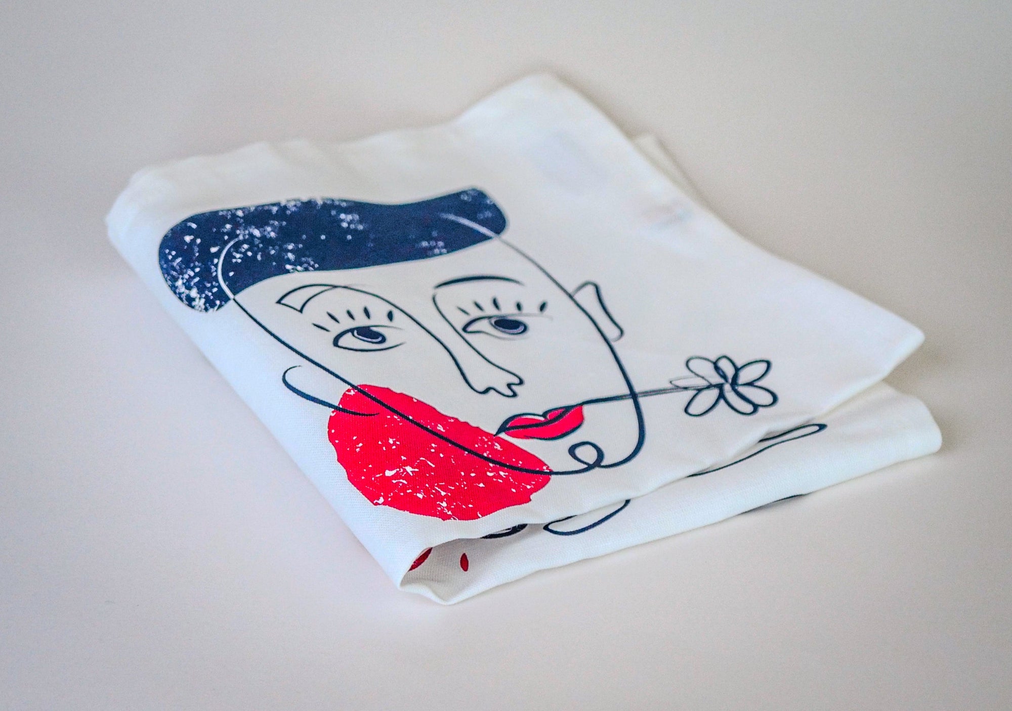 Le coffret de 2 serviettes de table - La Serviette de Table - Linge de table -  "Ames-soeurs" et "Eternels Amoureux"