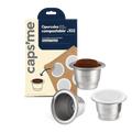 300 lids & 3 reusable & refillable stainless steel capsules compatible with Nespresso®