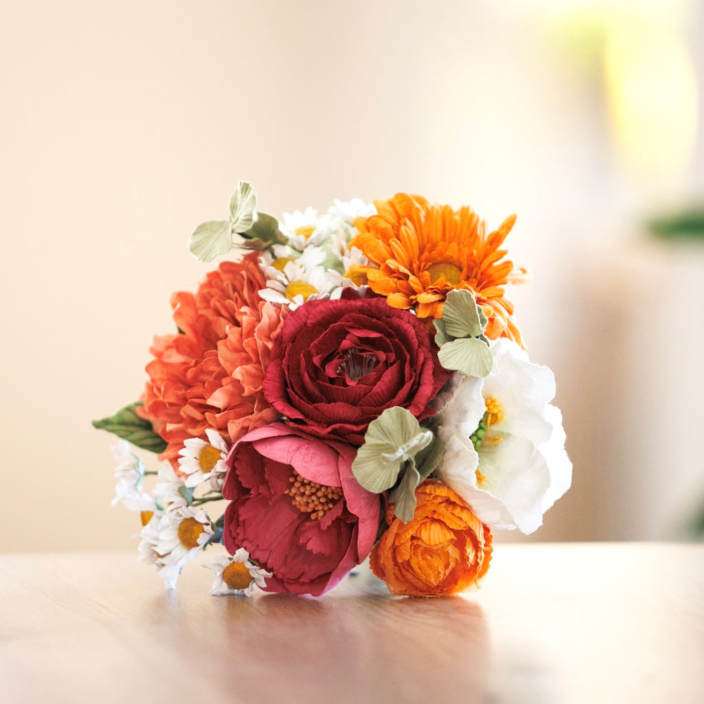 Bouquet fleurs en papier Matisse