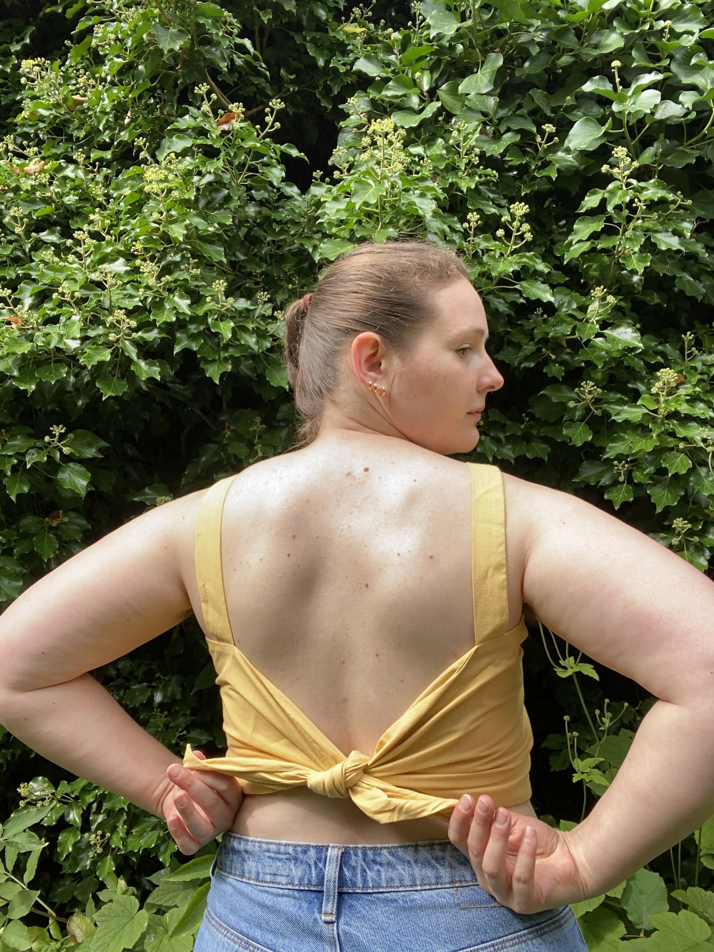 Jean-Marie - Crop top noué upcyclé