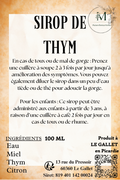 THYME SYRUP