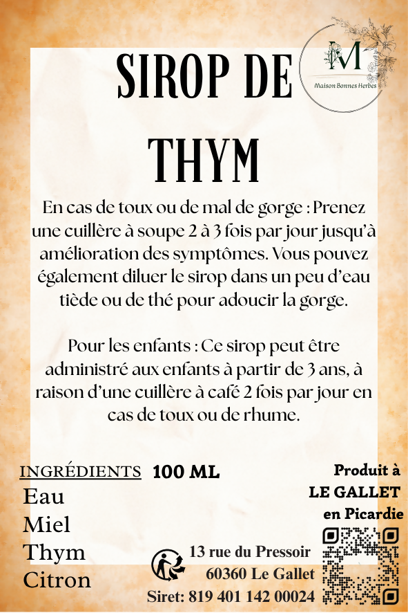 THYME SYRUP