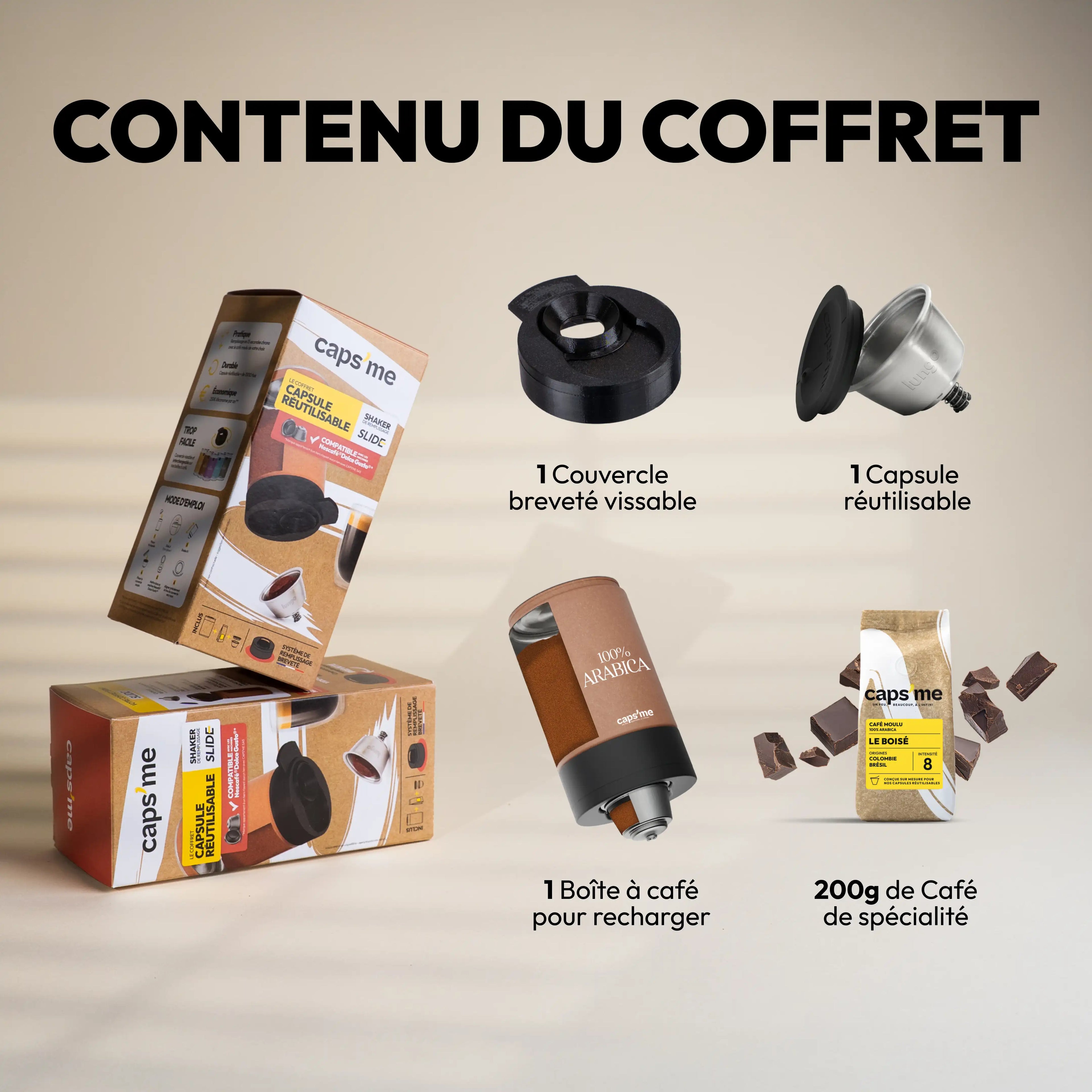 Caps'me Slide Starter Kit compatible with Nescafé® Dolce Gusto®