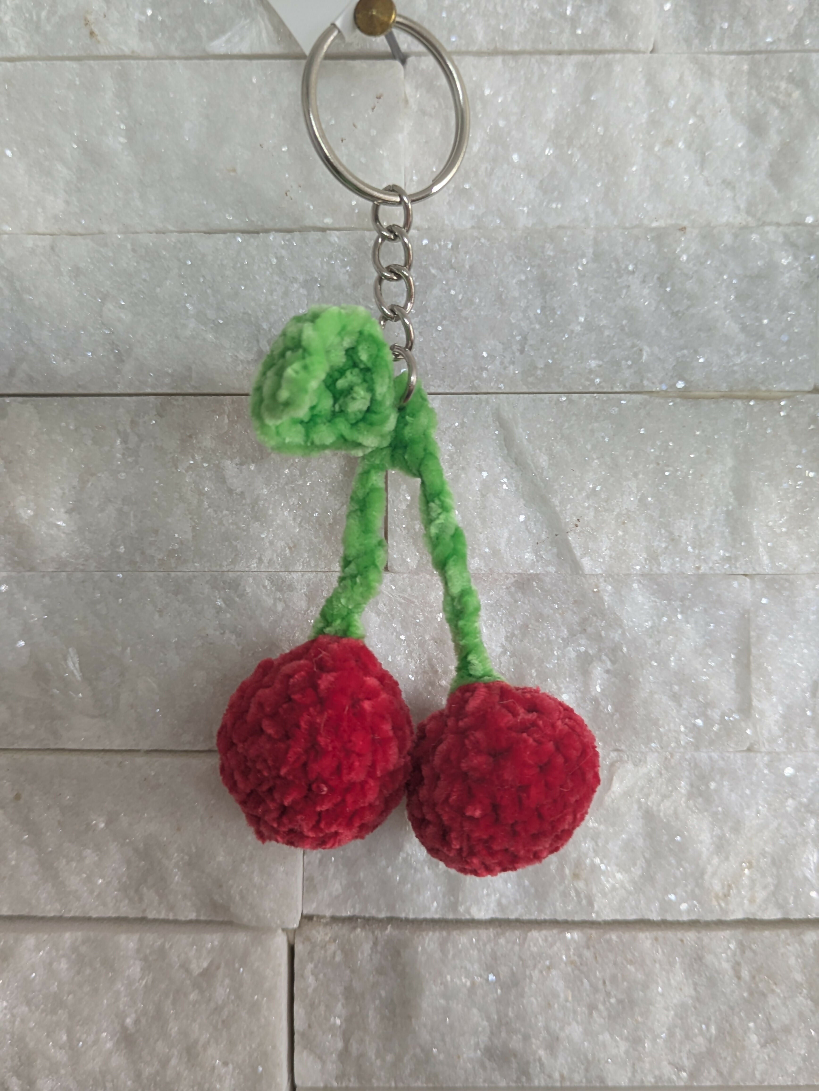porte clefs cerises