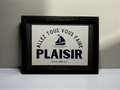 FRAME "GO TREAT YOURSELVES" Small Black Boat
