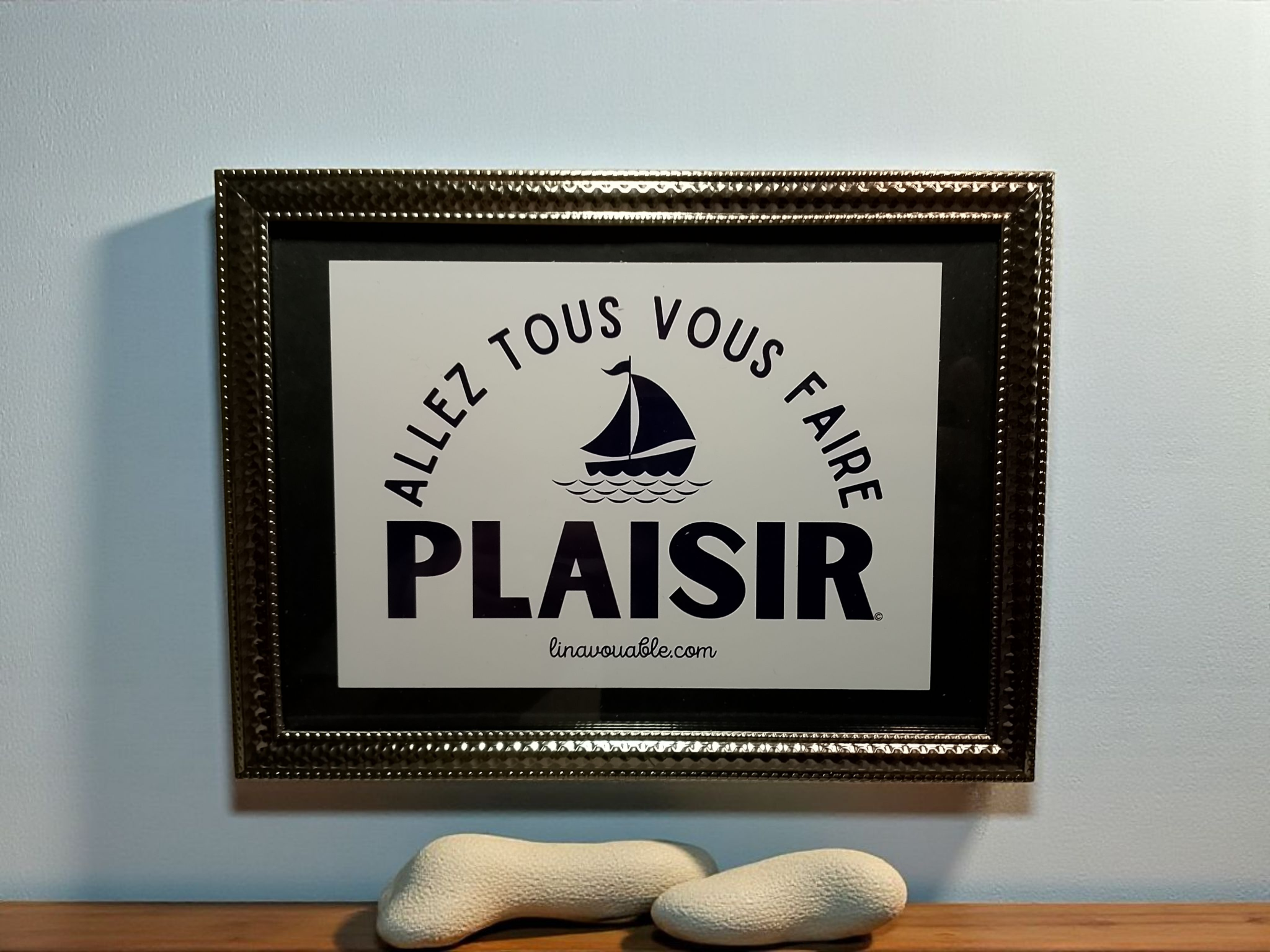 FRAME "ENJOY YOURSELVES EVERYONE" Small Silver