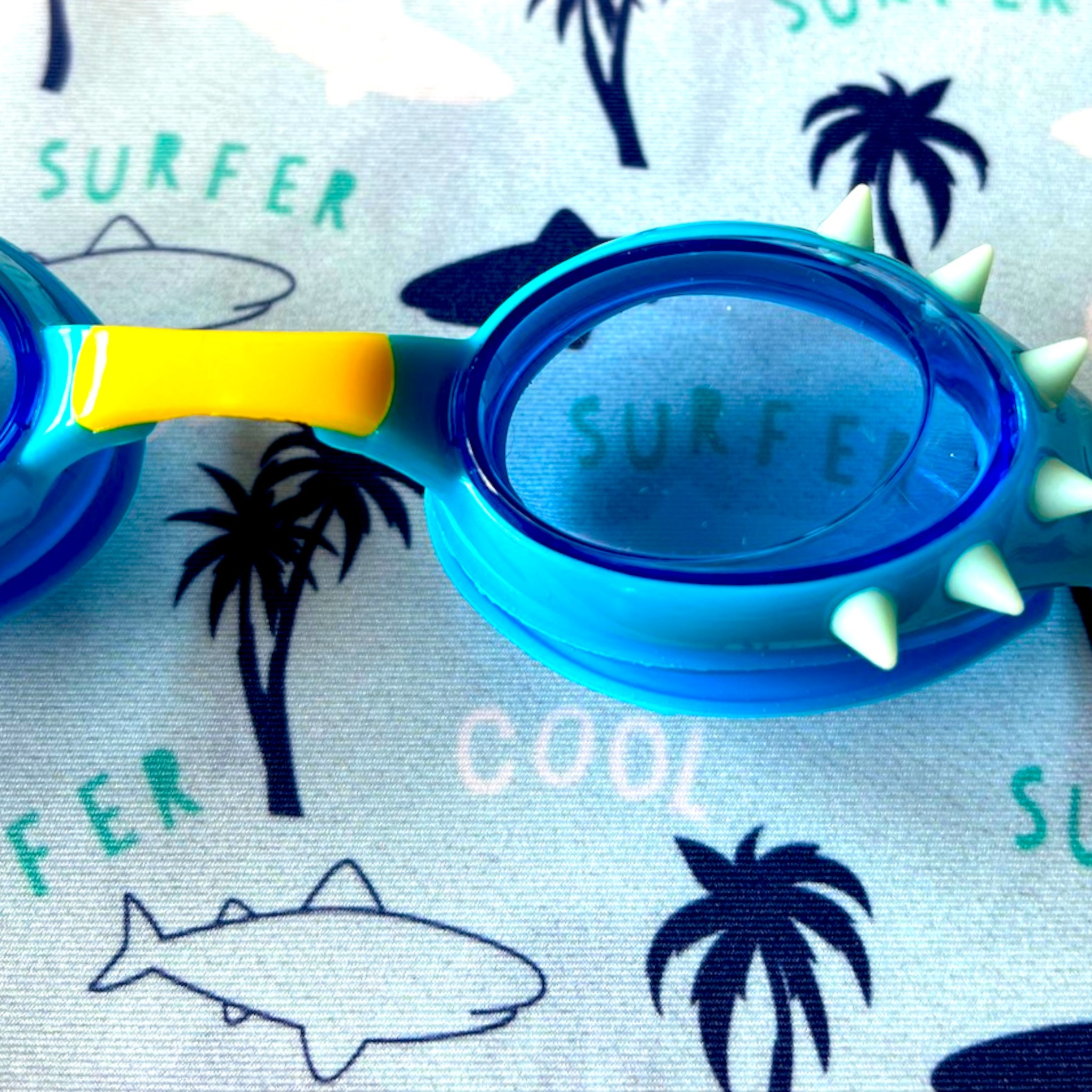 BabyPlops Requins Palmiers - Lunettes de piscine bébé