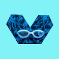 Camouflage Bleu Requins - Lunettes de piscine enfant