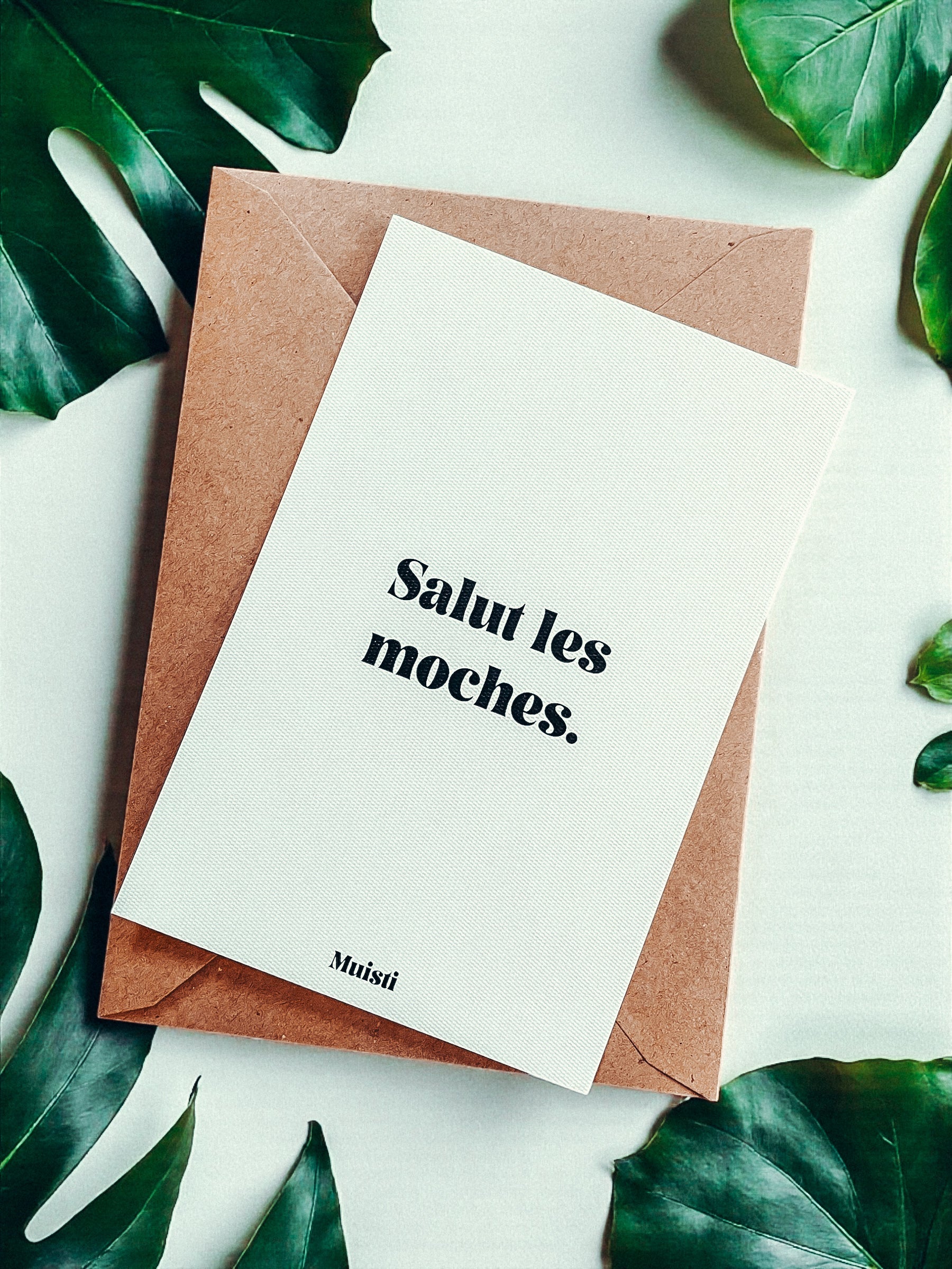 Carte postale à message - Salut les moches