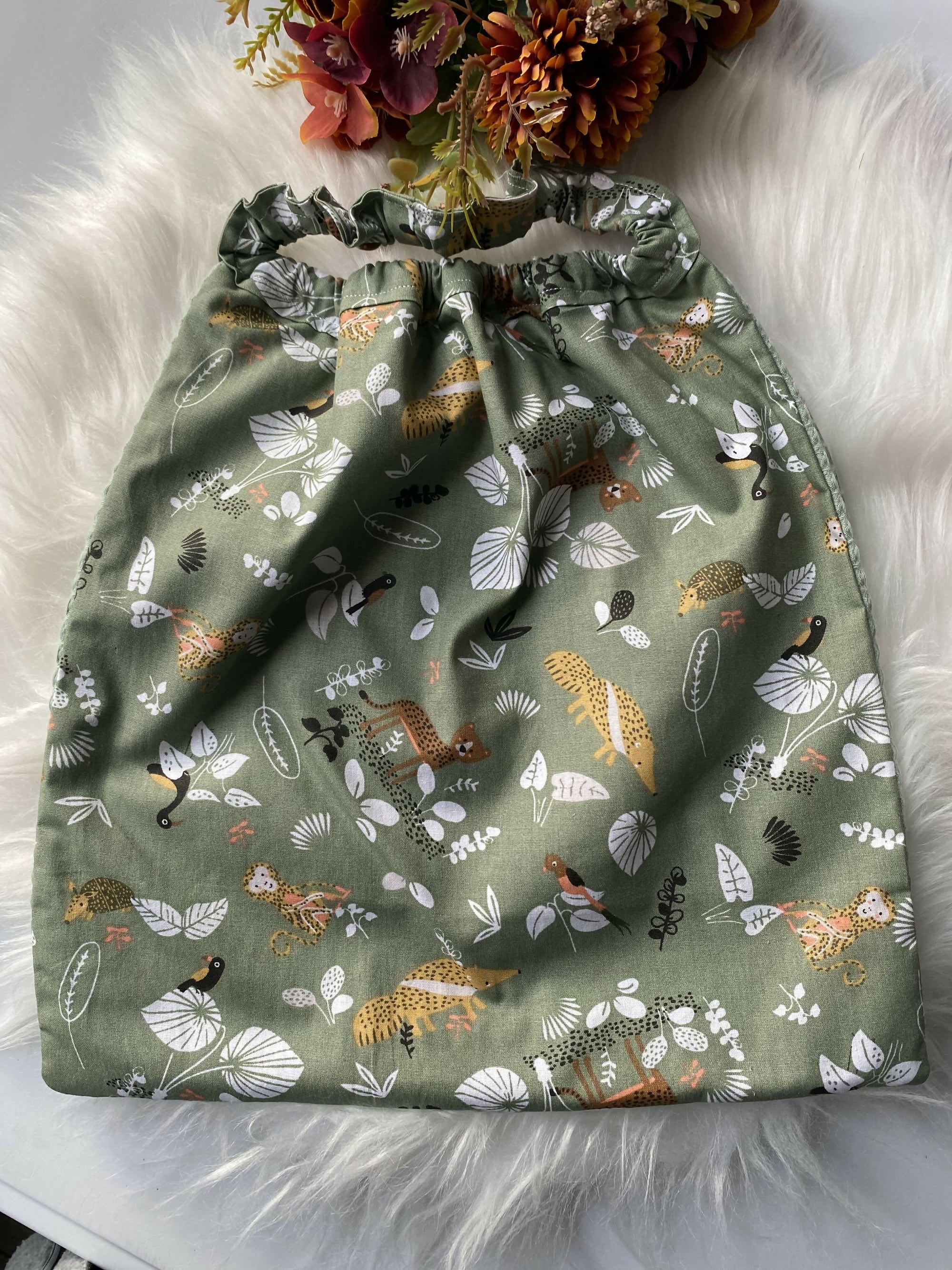 BAVOIR MATERNELLE  VERT ANIMAUX