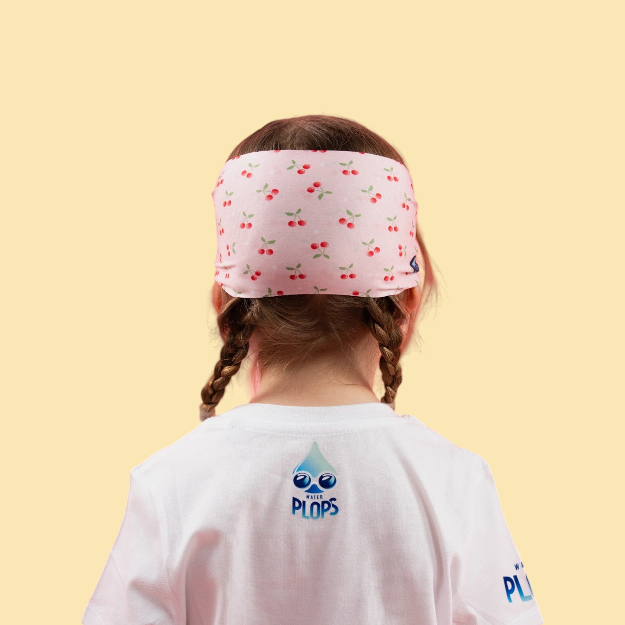 Cerises Fond Rose - Lunettes de piscine enfant