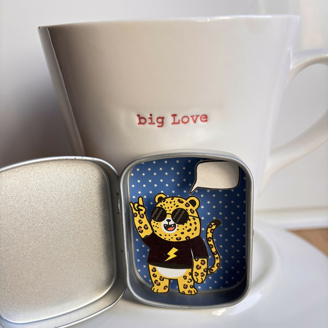 BOITE LEOPARD PAPIER