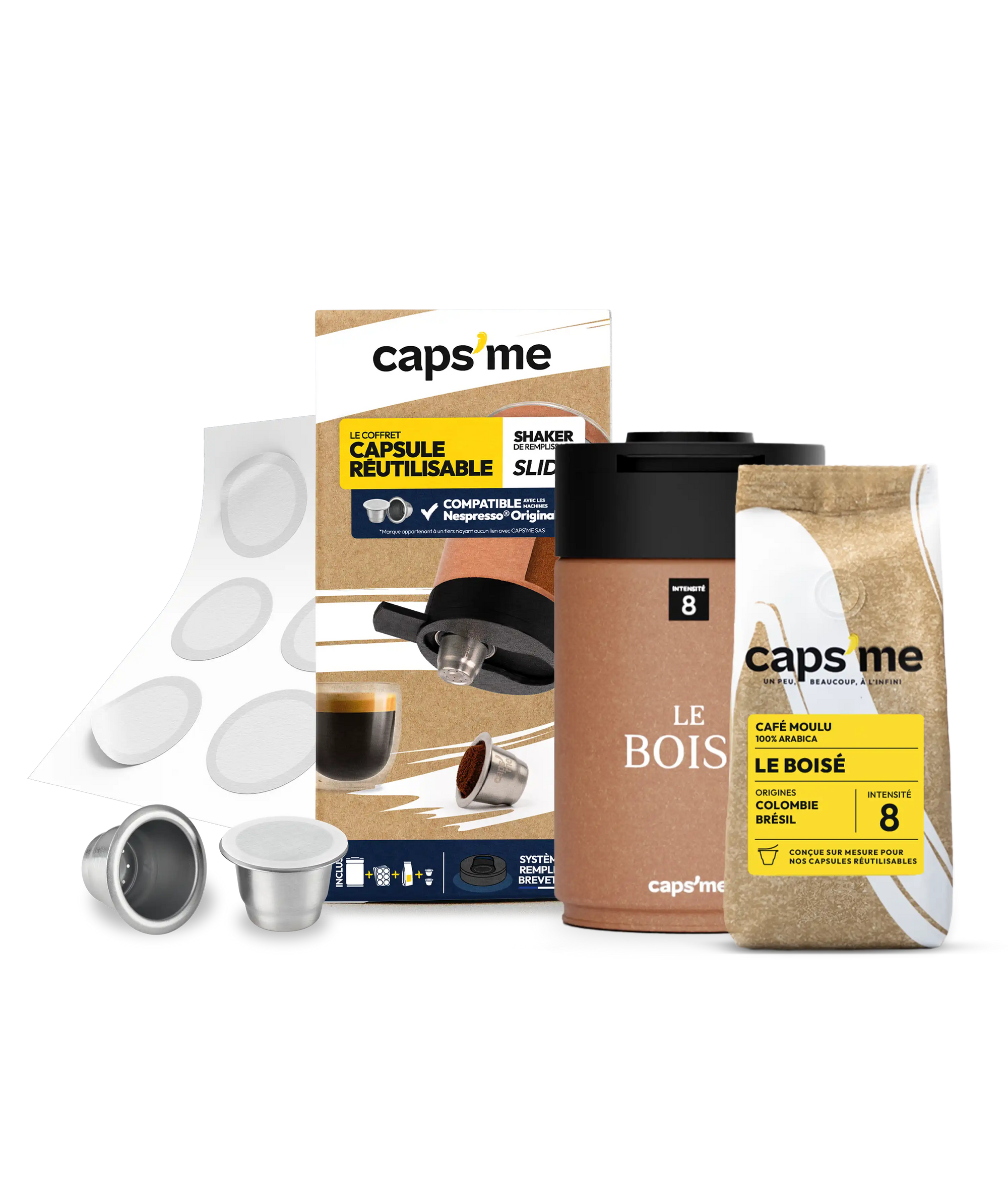 Coffret Caps'me Slide compatible Nespresso®