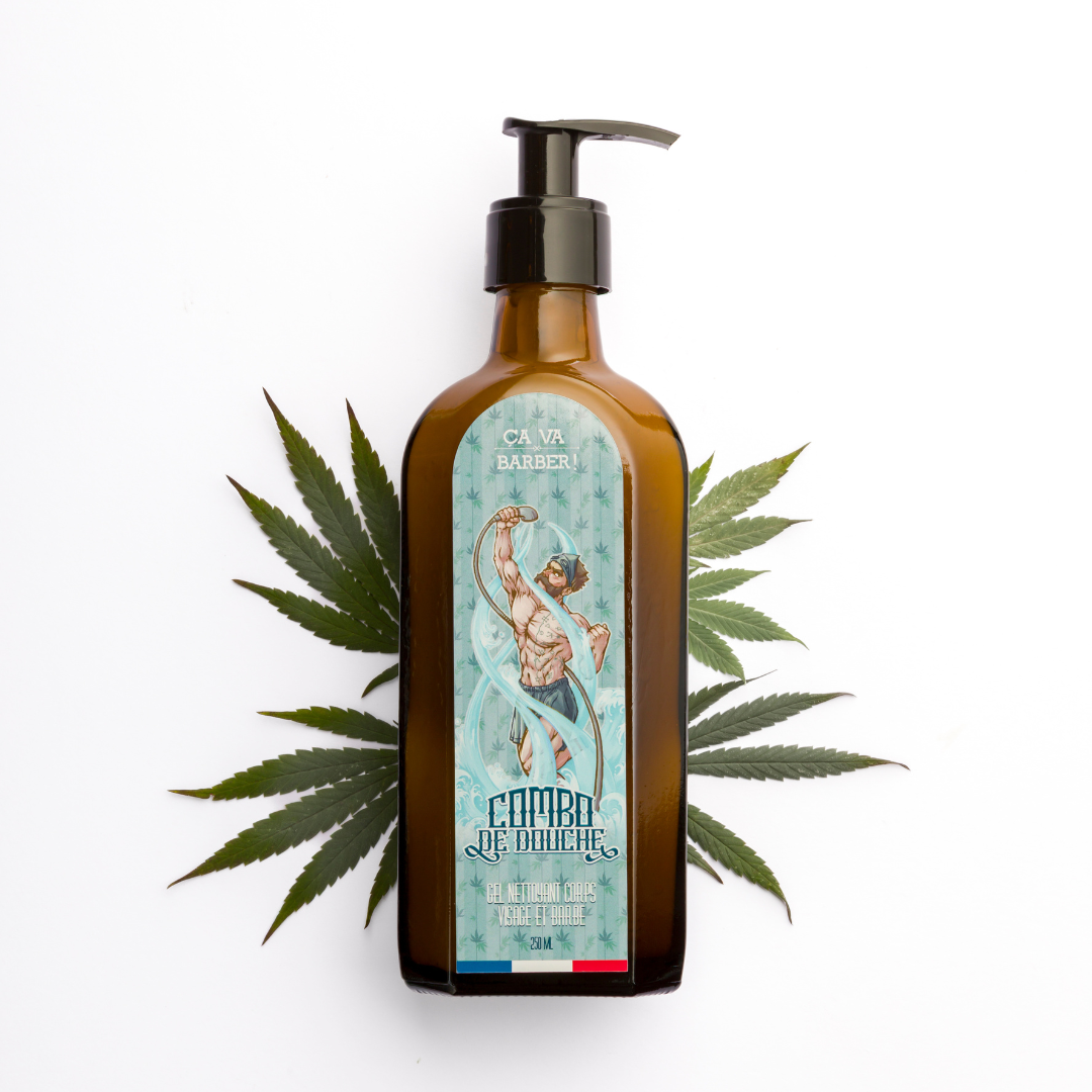 Combo de douche "à la Cannapothicaire" - Nettoyant barbe/visage/corps