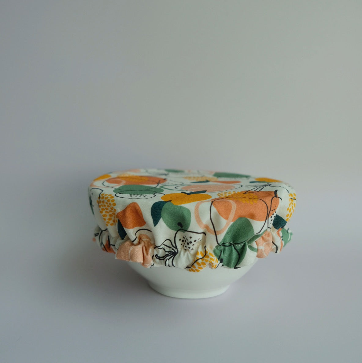 Kit de 3 Charlottes recouvre-Plat en Coton GOTS | FRUITS