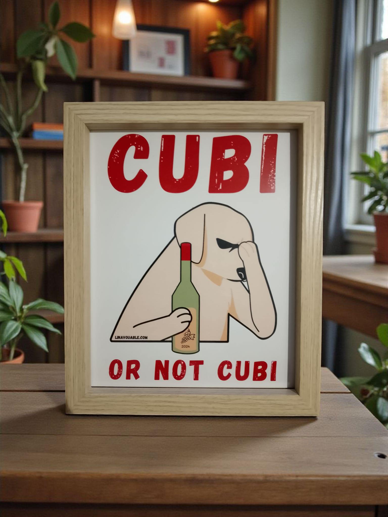 CADRE "CUBI OR NOT CUBI" Moyen Beige