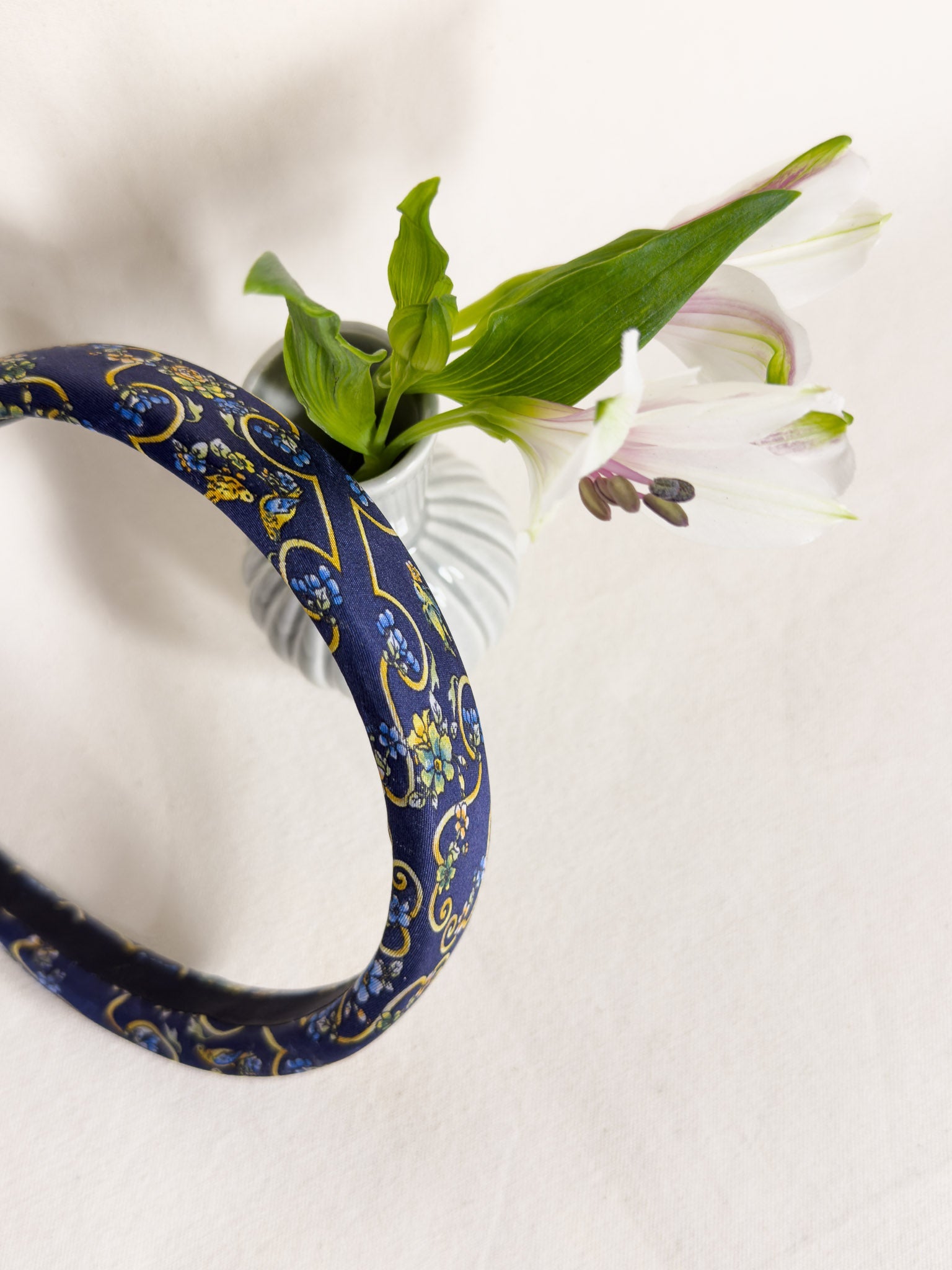 Headband Upcyclé Essentiel 'Floraison nocturne'