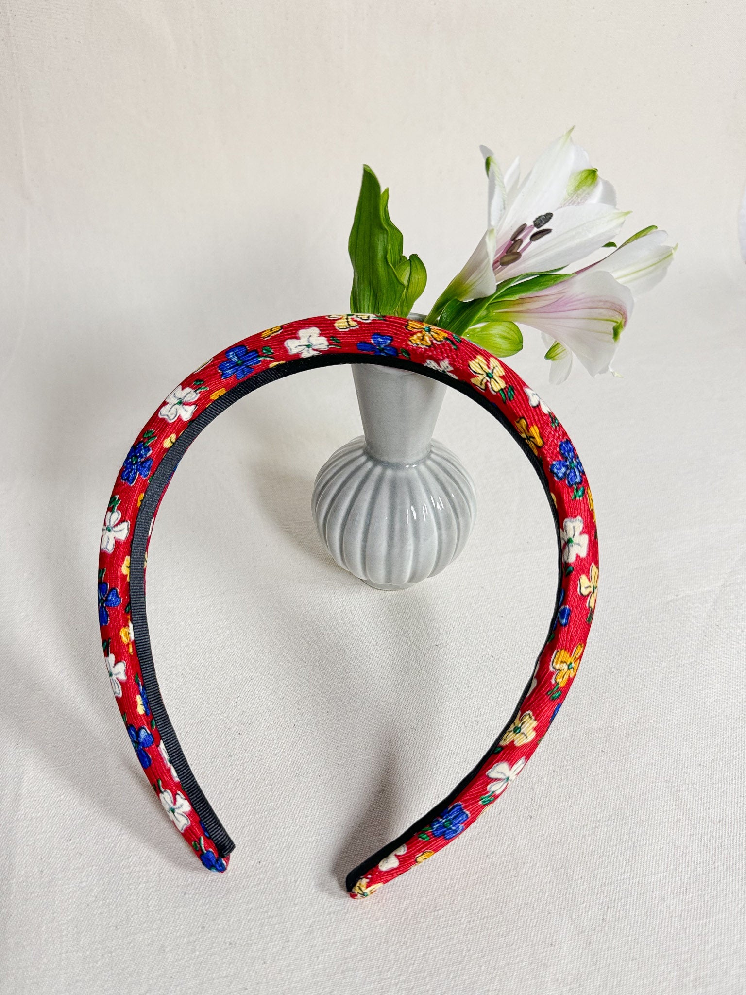 Headband Upcyclé Essentiel 'Lively flowers'