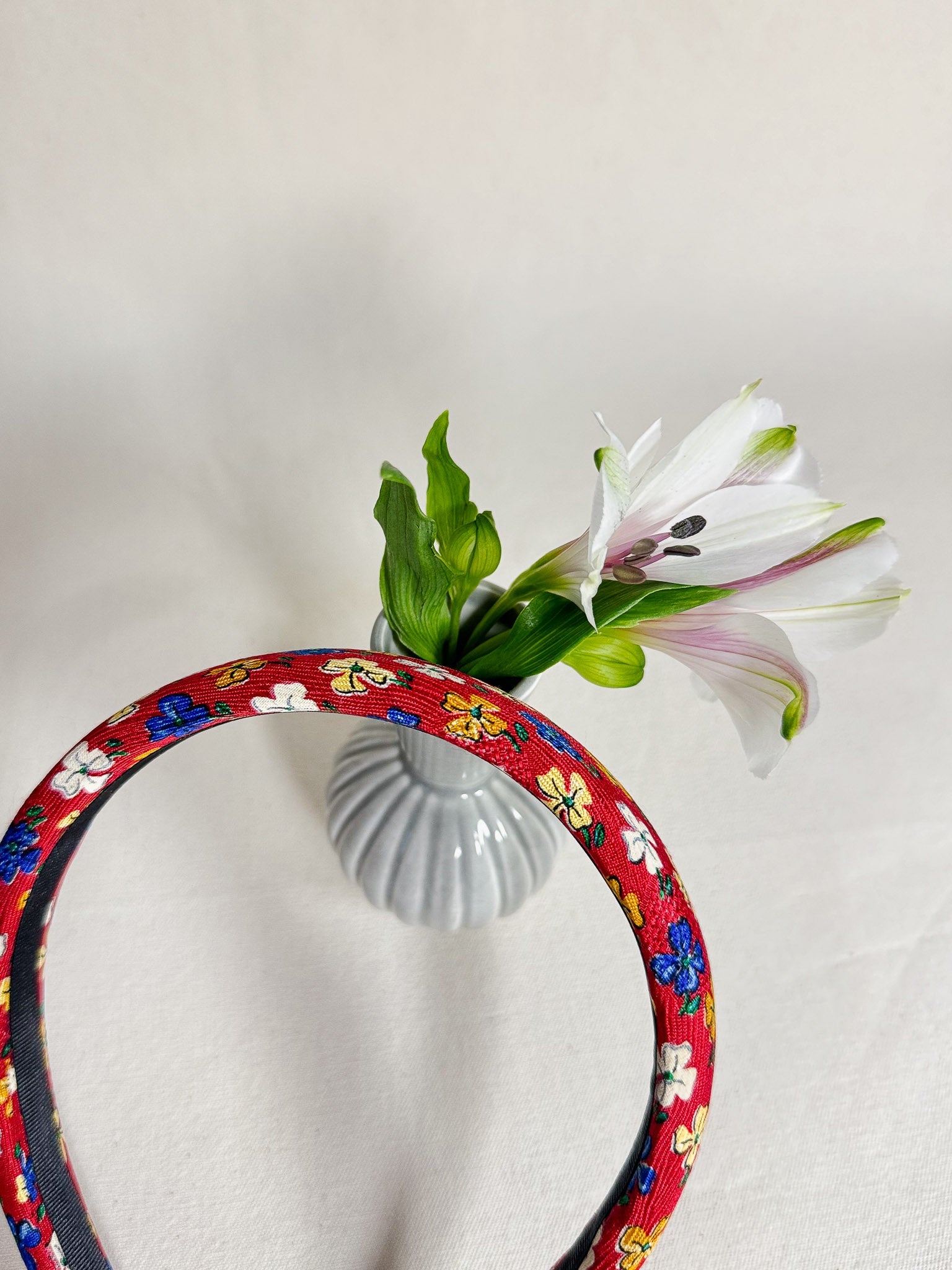 Headband Upcyclé Essentiel 'Lively flowers'