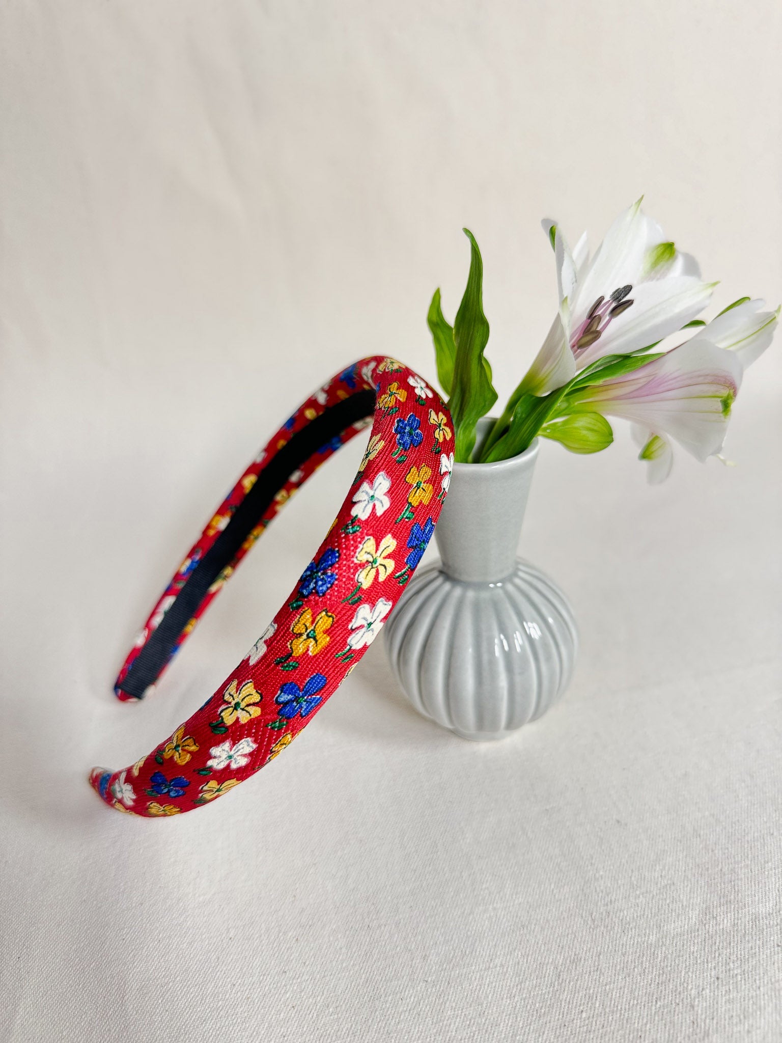 Headband Upcyclé Essentiel 'Lively flowers'