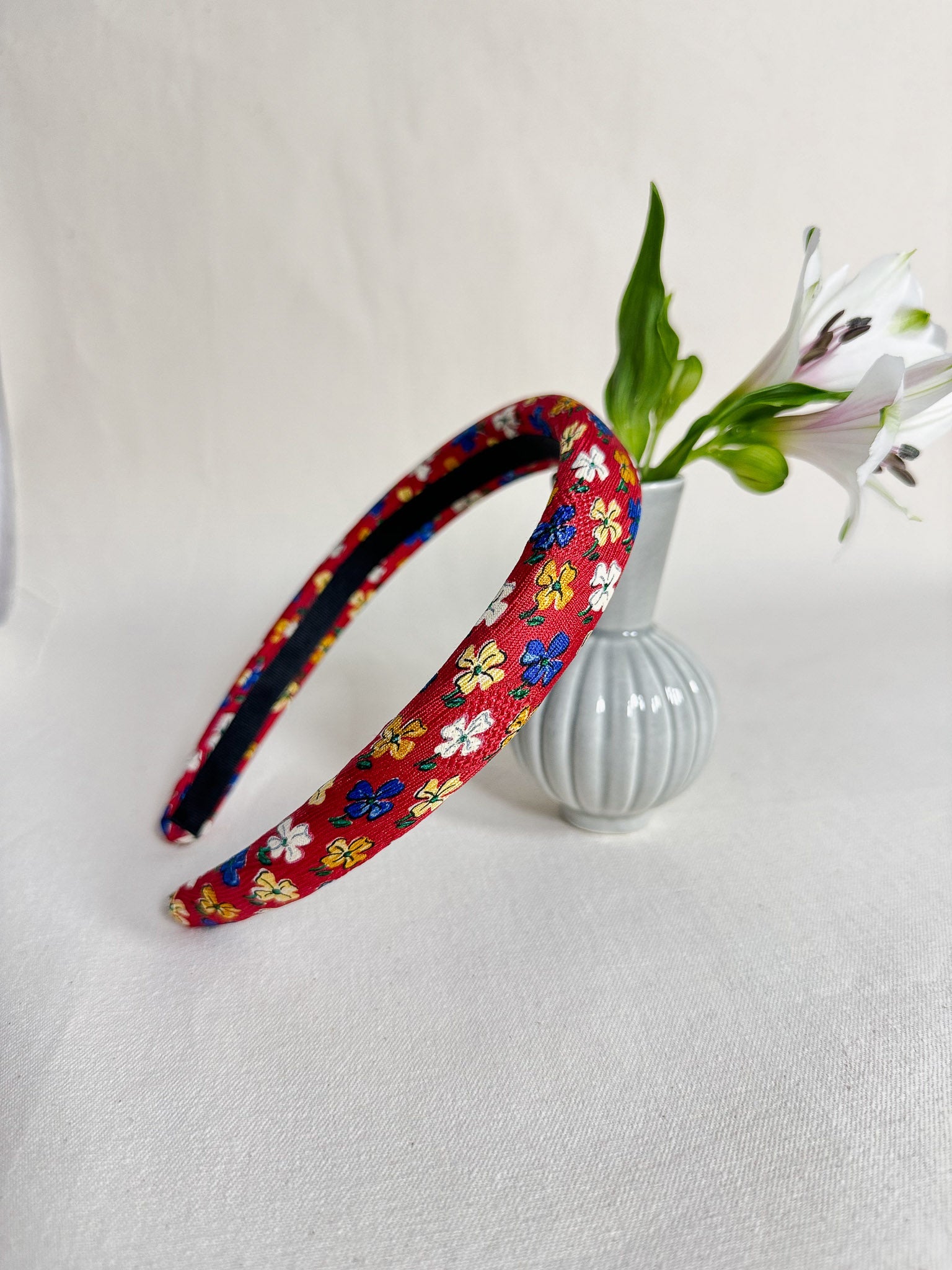 Headband Upcyclé Essentiel 'Lively flowers'