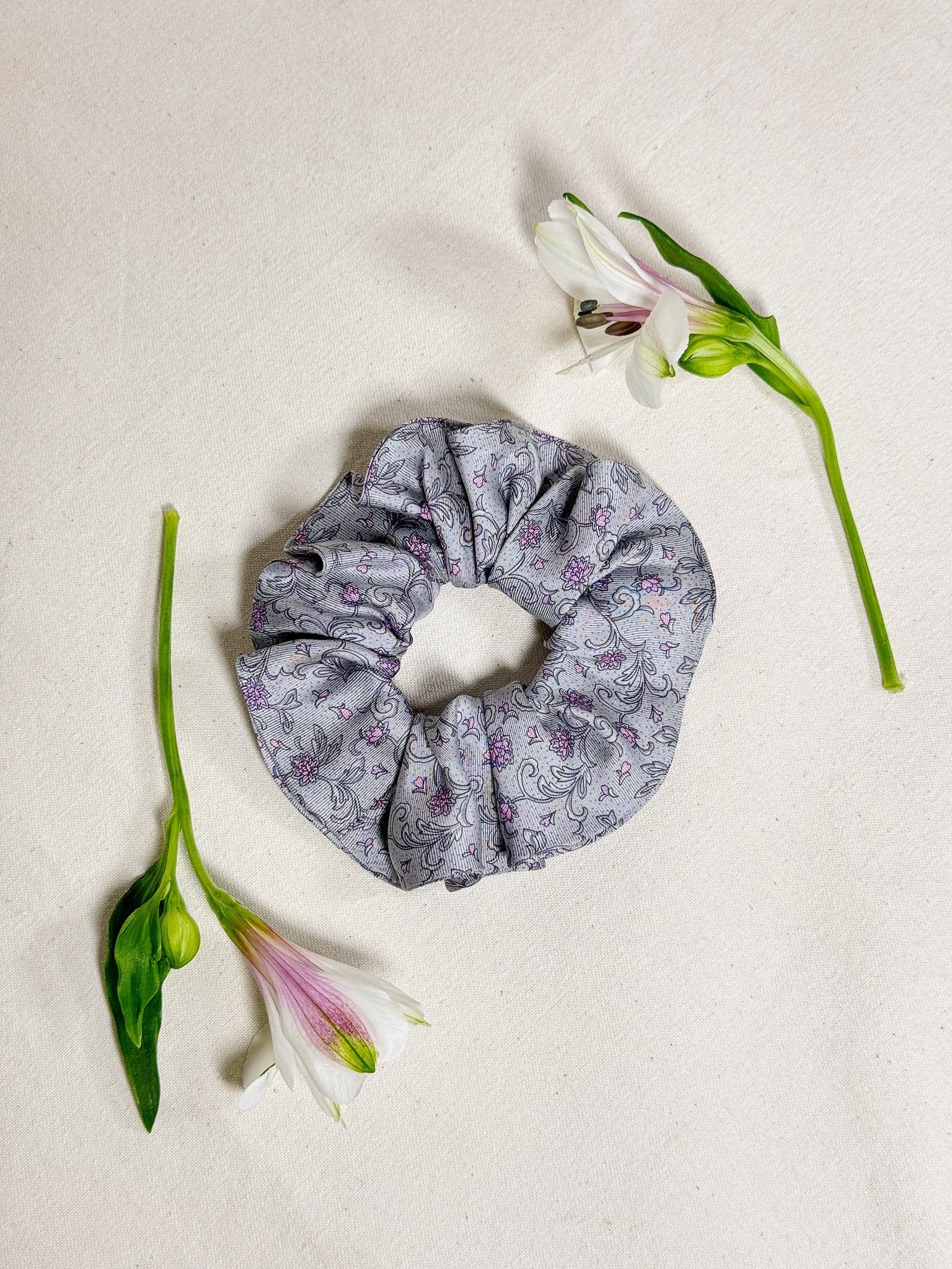 Chouchou Upcyclé Essentiel 'Brume fleurs'