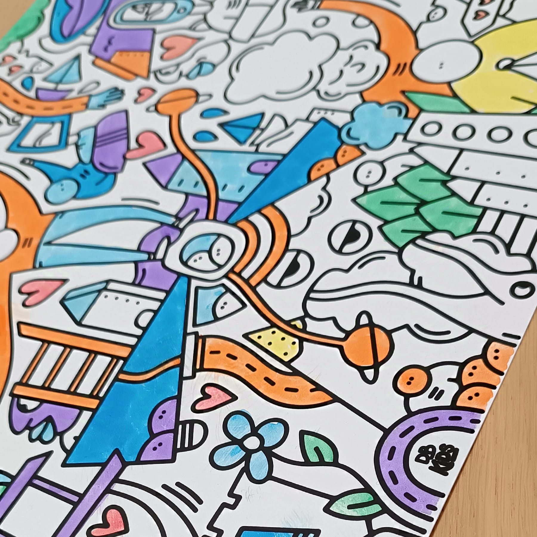 Set de table en collaboration avec le D