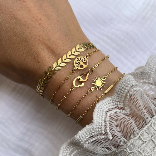 Bracelet épis dorés