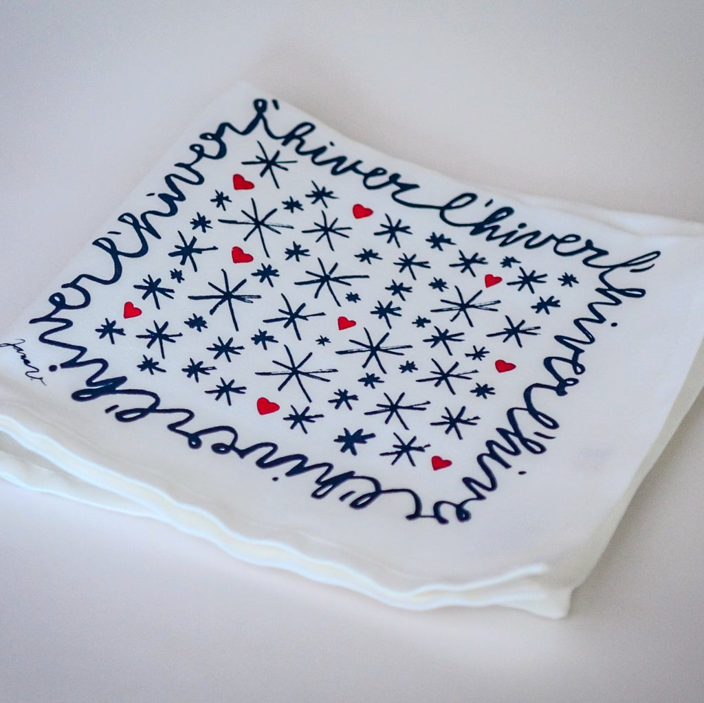 Coffret de 2 serviettes de table - La Serviette de Table - Linge de table - « Les 4 saisons »