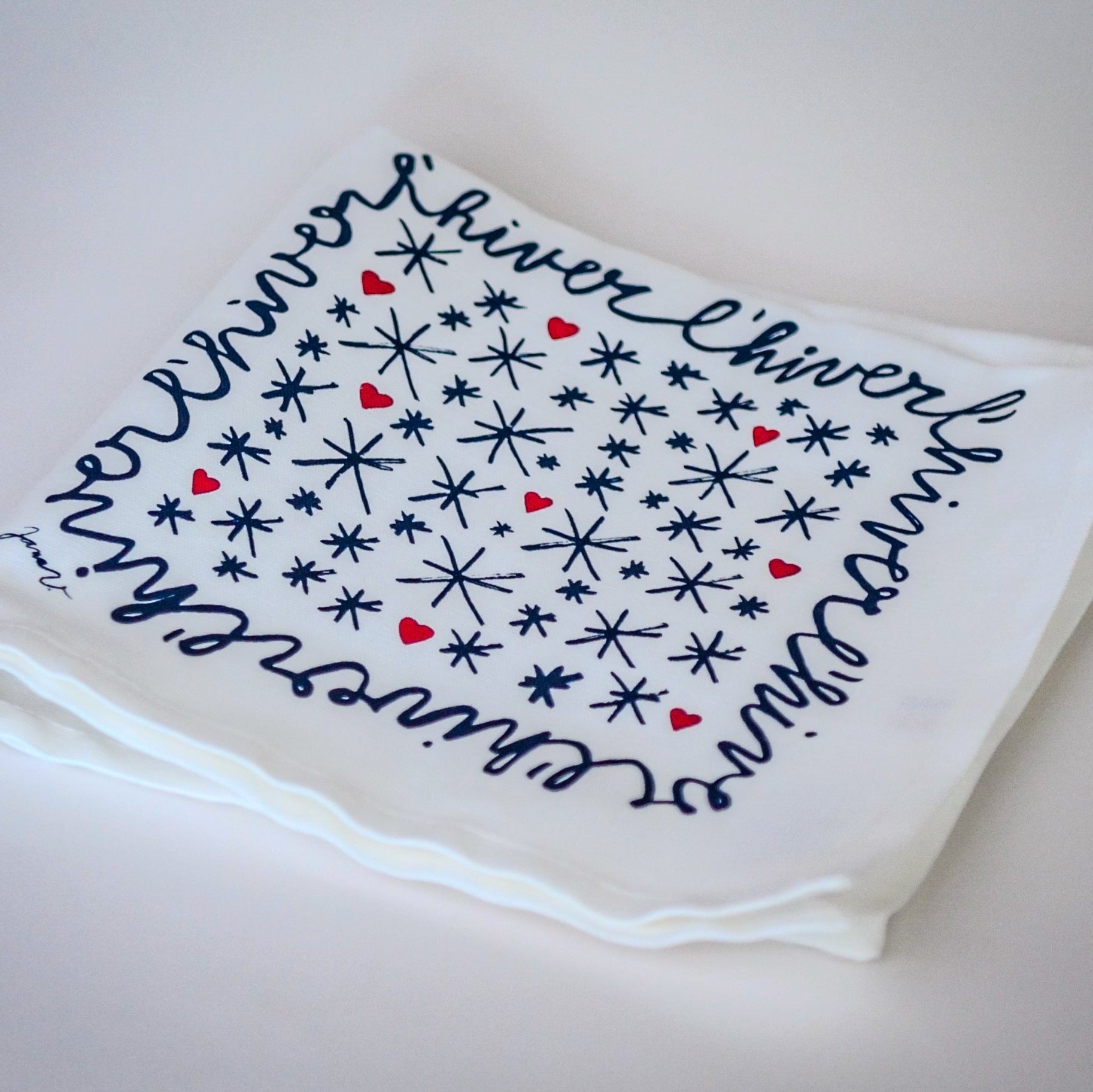 Coffret de 2 serviettes de table - La Serviette de Table - Linge de table - « Les 4 saisons »