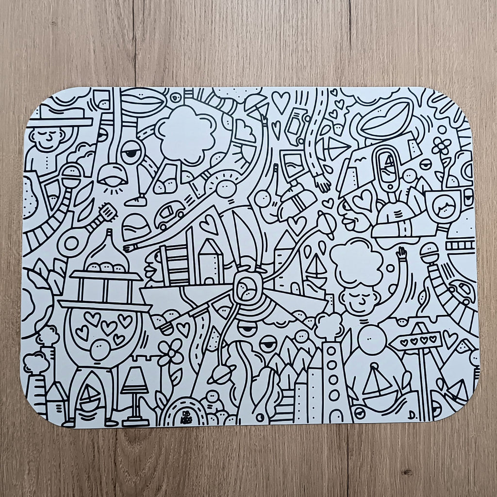 Set de table en collaboration avec le D