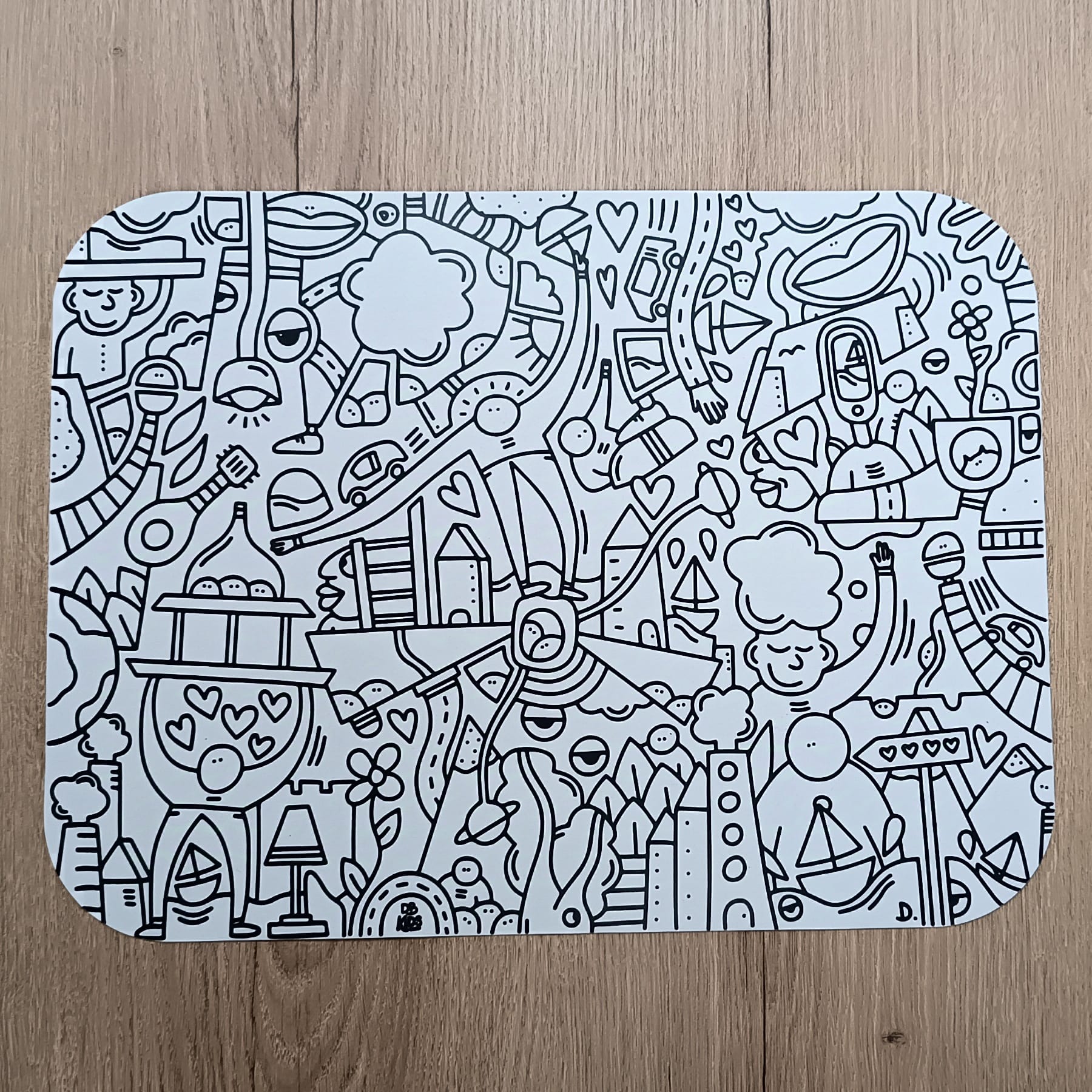 Set de table en collaboration avec le D