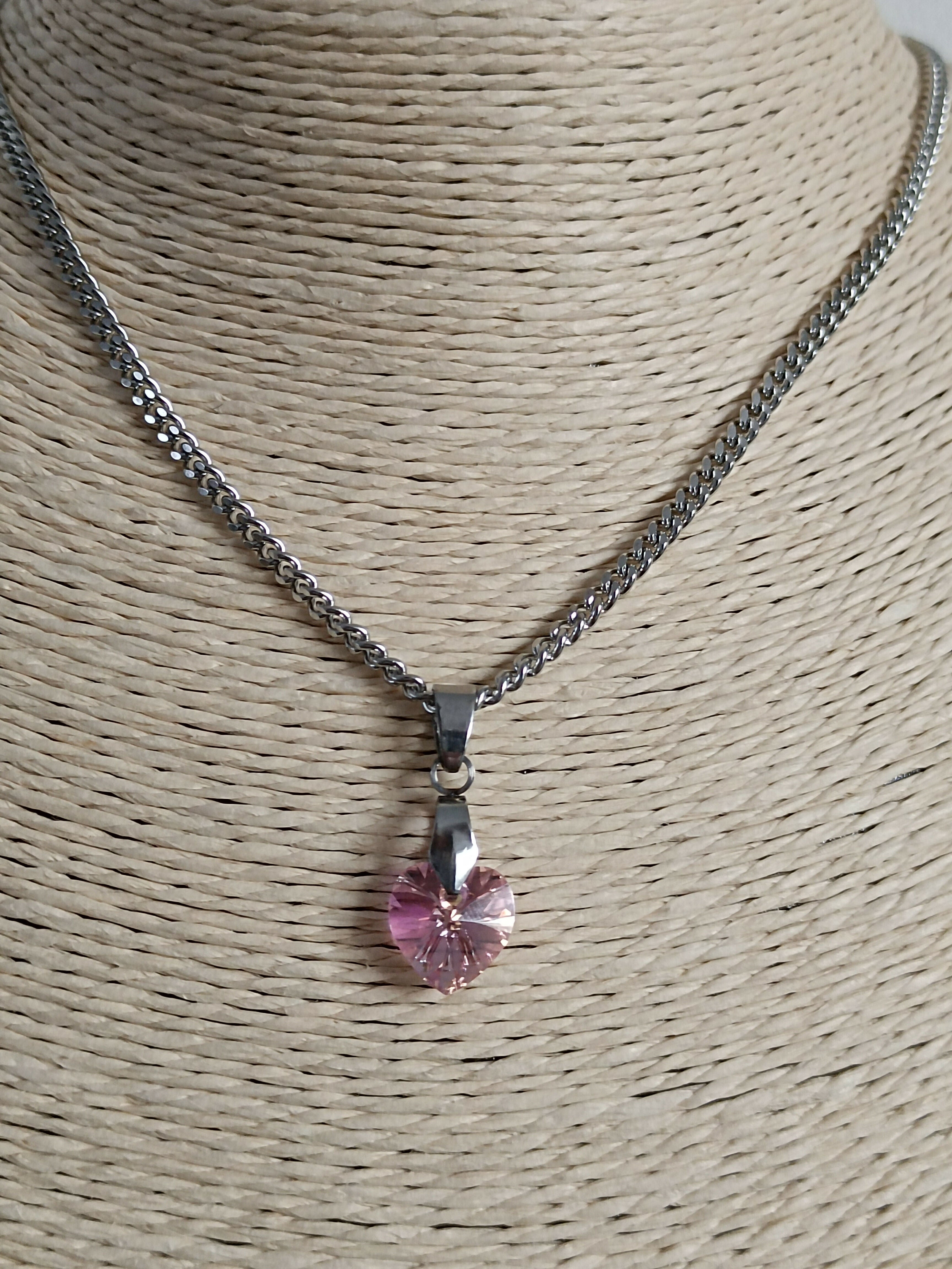 MEL/CCA Silver Heart Necklace
