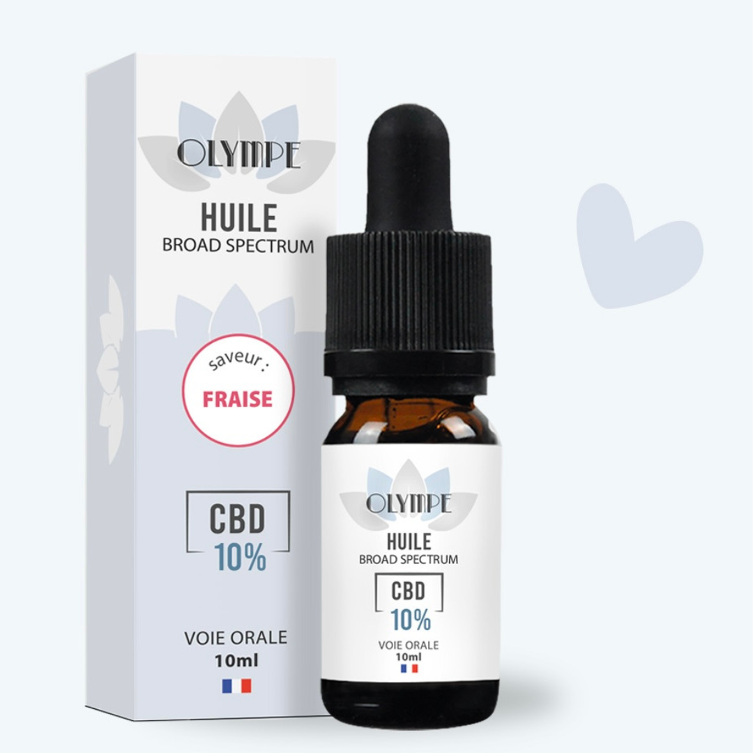 Huile de CBD - Broad Spectrum - Fraise