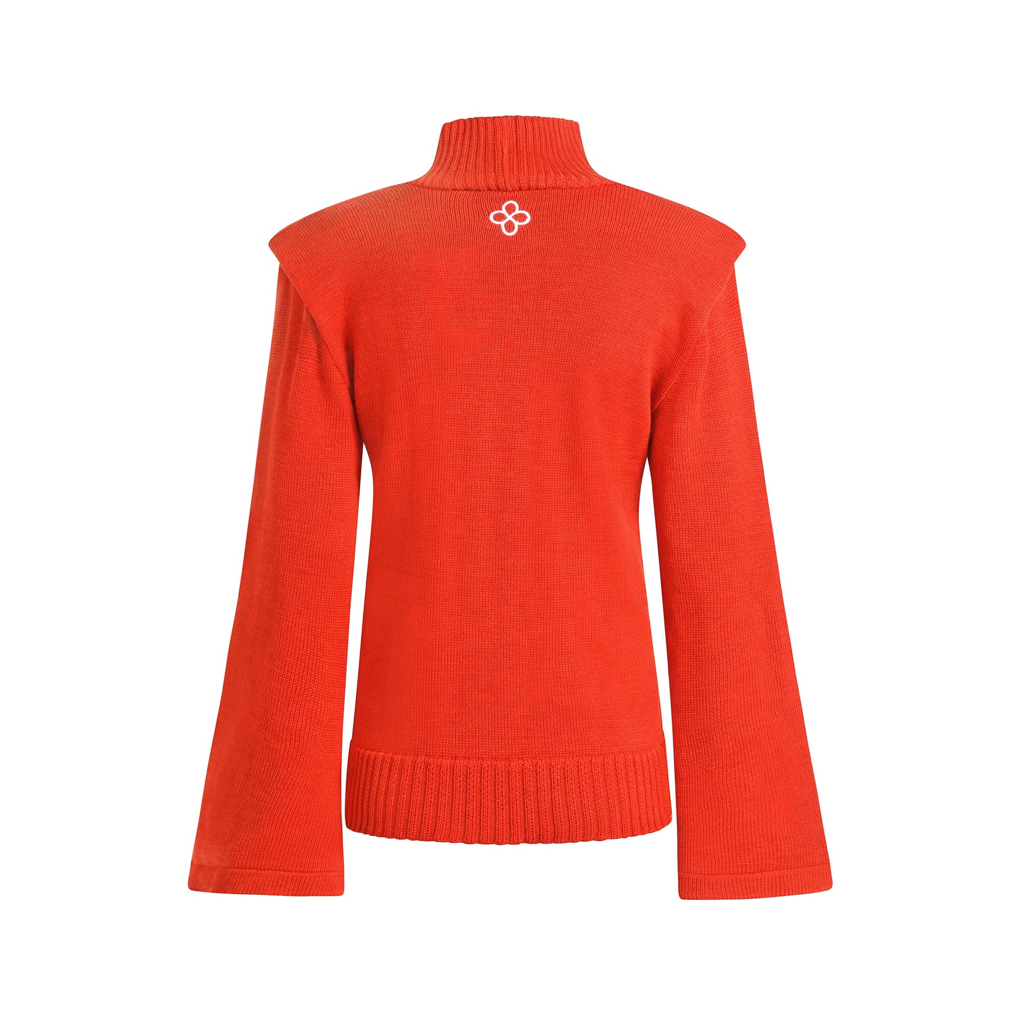 Pull Col Montant Chakra Racine en Laine Mérinos