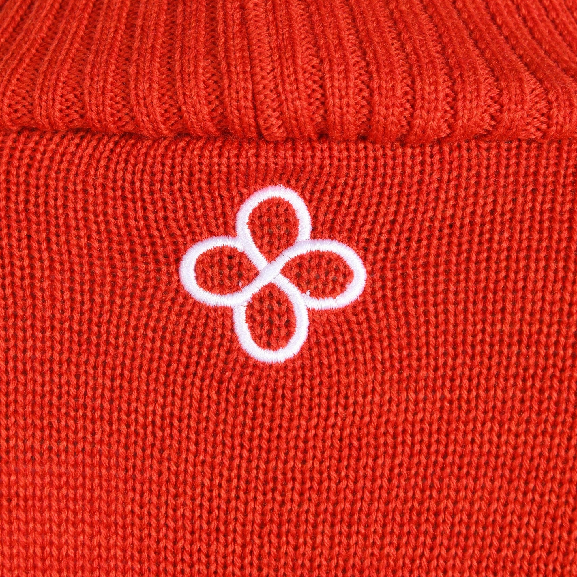 Pull Col Montant Chakra Racine en Laine Mérinos