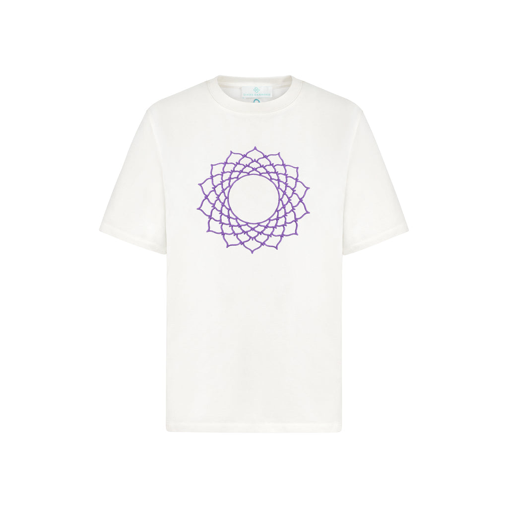Tee-shirt Unisex Chakra Coronal en Coton Bio