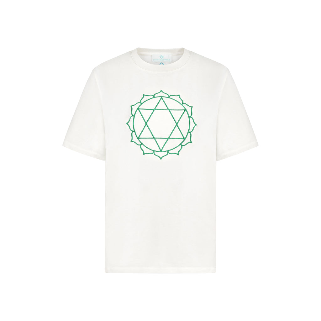 Tee-shirt Unisex Chakra du Coeur en Coton Bio