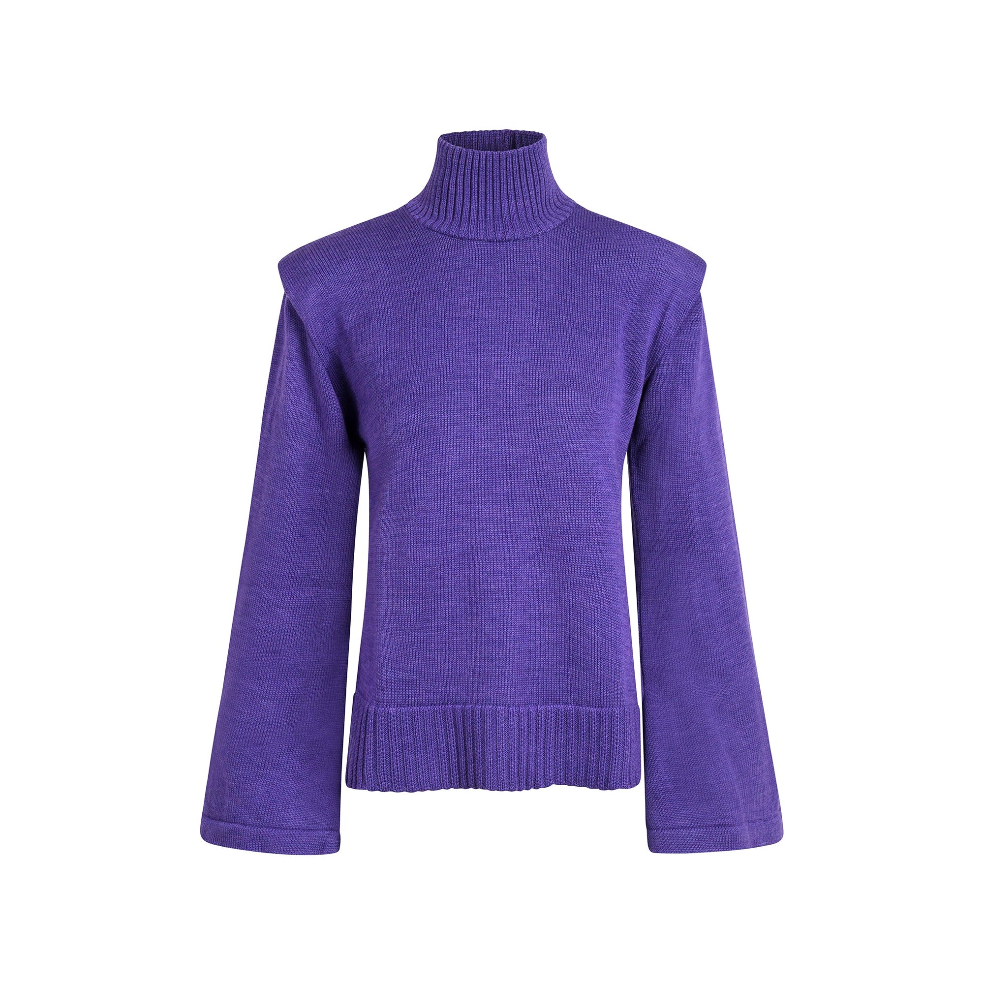 Pull Col Montant Chakra Coronal en Laine Mérinos